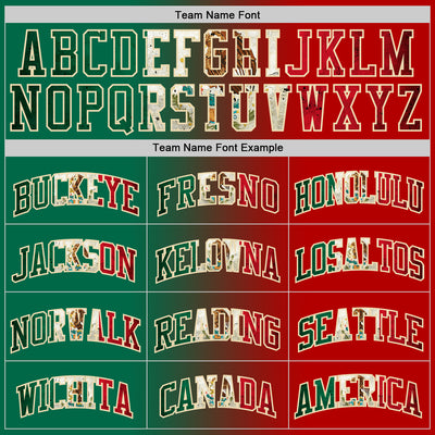 Custom Red Vintage Mexican Flag Kelly Green-Cream Authentic Gradient Fashion Basketball Jersey