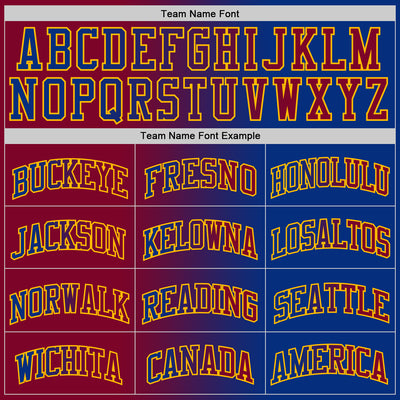 Custom Royal Maroon-Gold Authentic Gradient Fashion Basketball Jersey