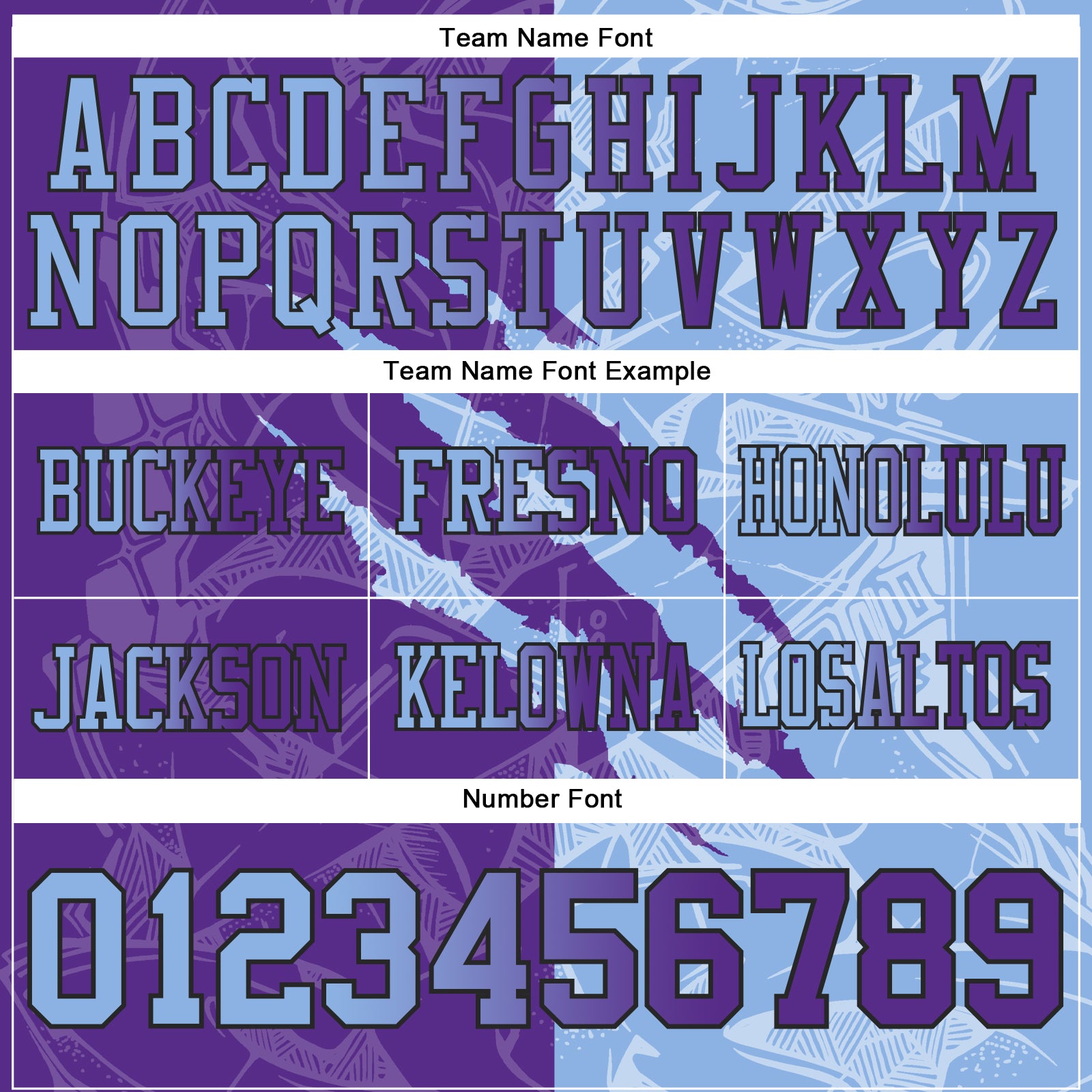 Custom Purple Light Blue-Black Authentic Gradient Fashion Scratch Football Jersey