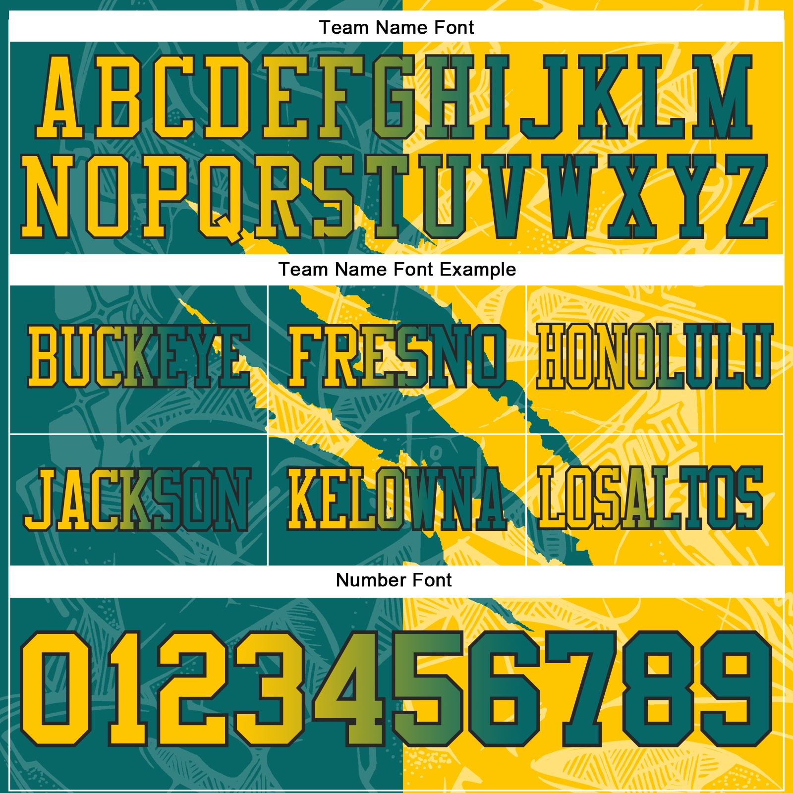 Custom Teal Yellow-Black Authentic Gradient Fashion Scratch Football Jersey