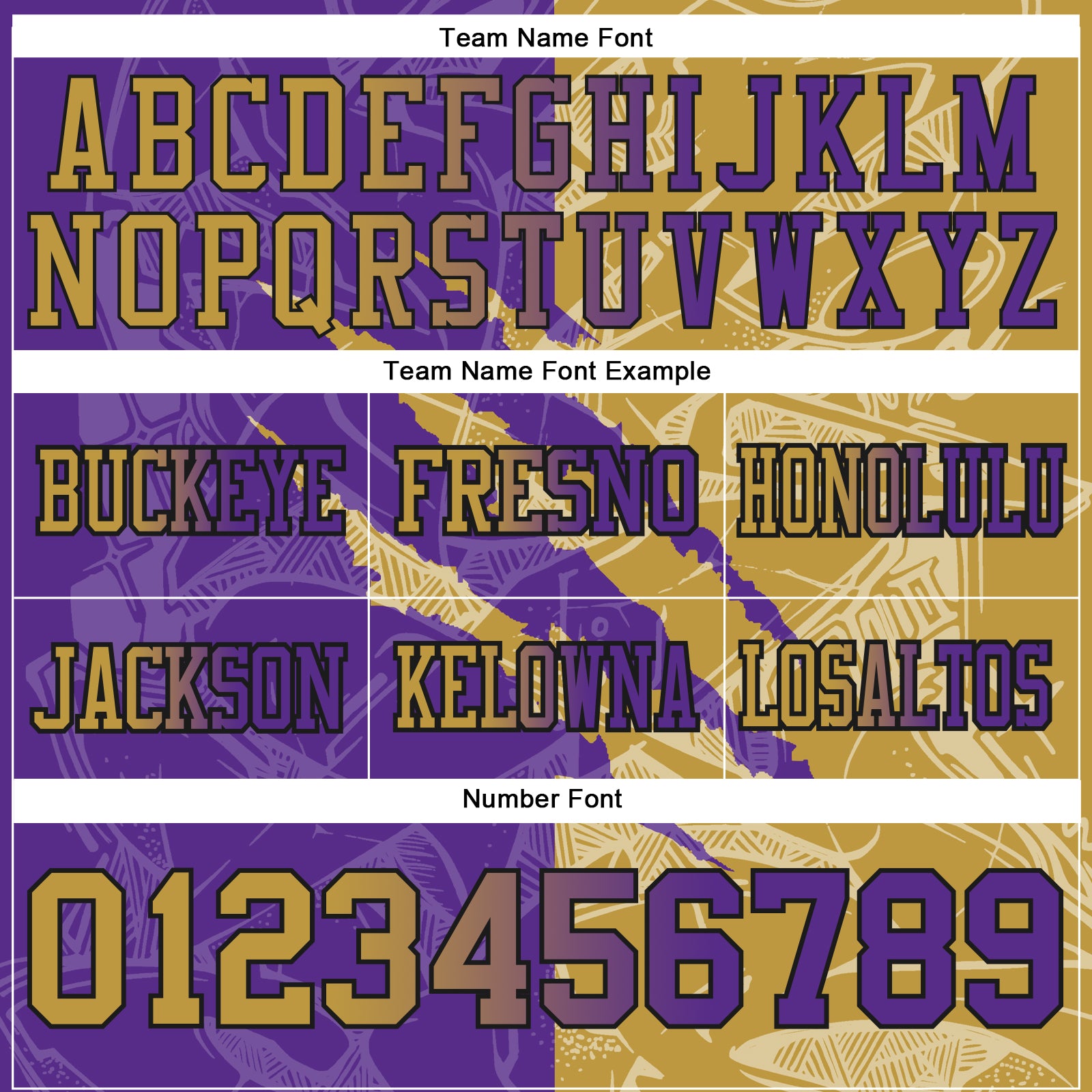 Custom Purple Old Gold-Black Authentic Gradient Fashion Scratch Football Jersey