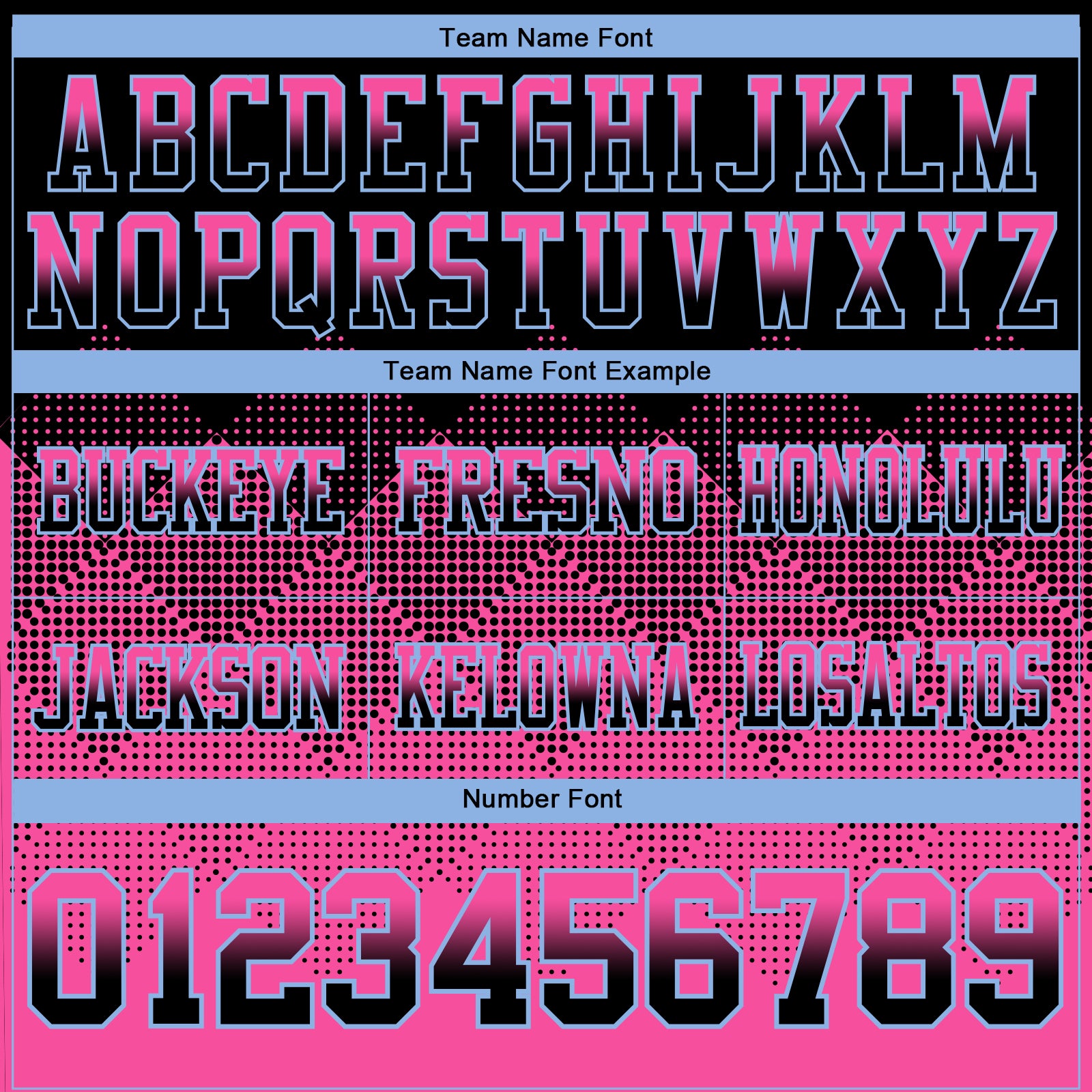 Custom Black Pink-Light Blue Authentic Gradient Square Shape Flag Football Jersey