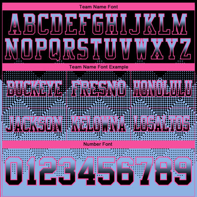 Custom Black Light Blue-Pink Authentic Gradient Square Shape Flag Football Jersey