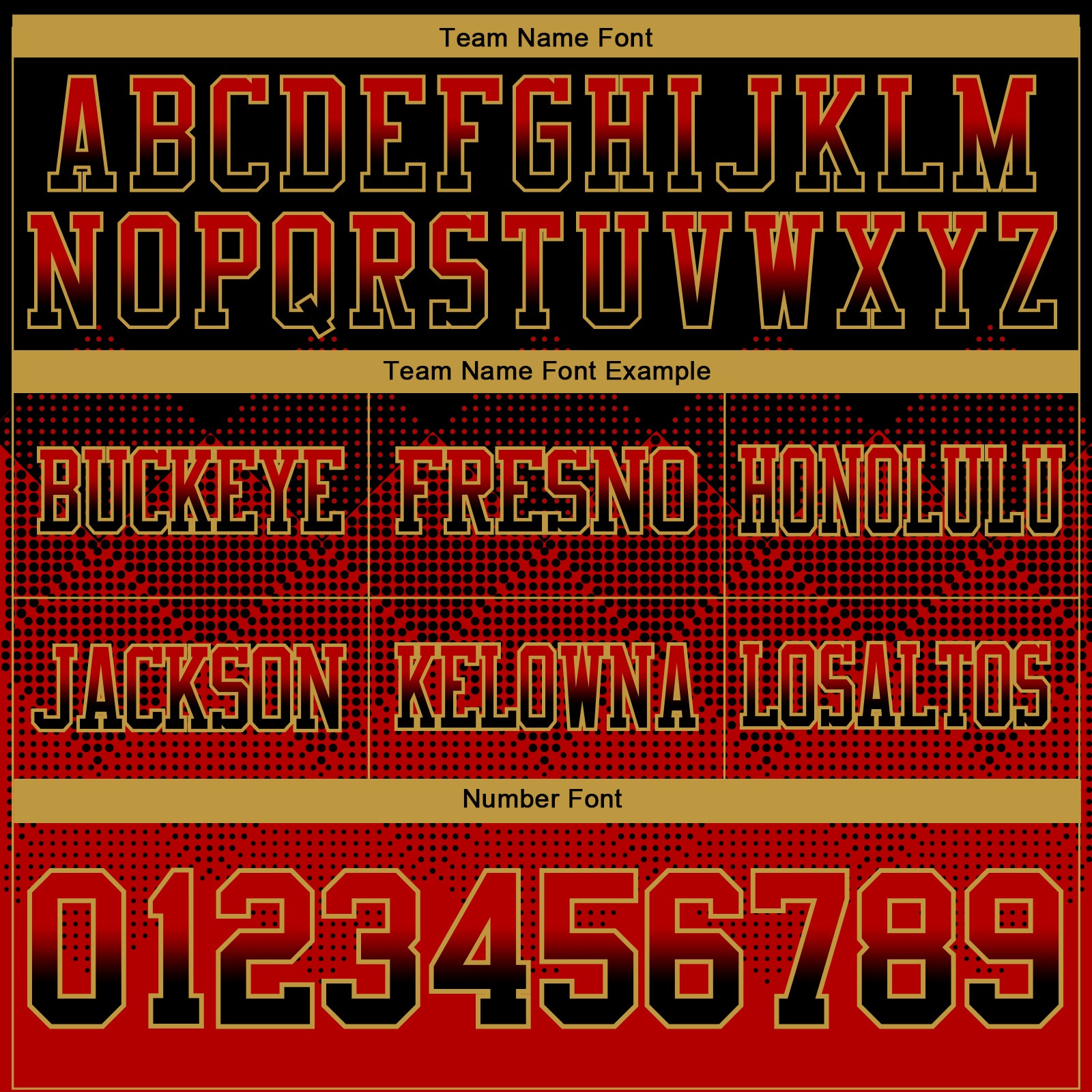 Custom Black Red-Old Gold Authentic Gradient Square Shape Flag Football Jersey