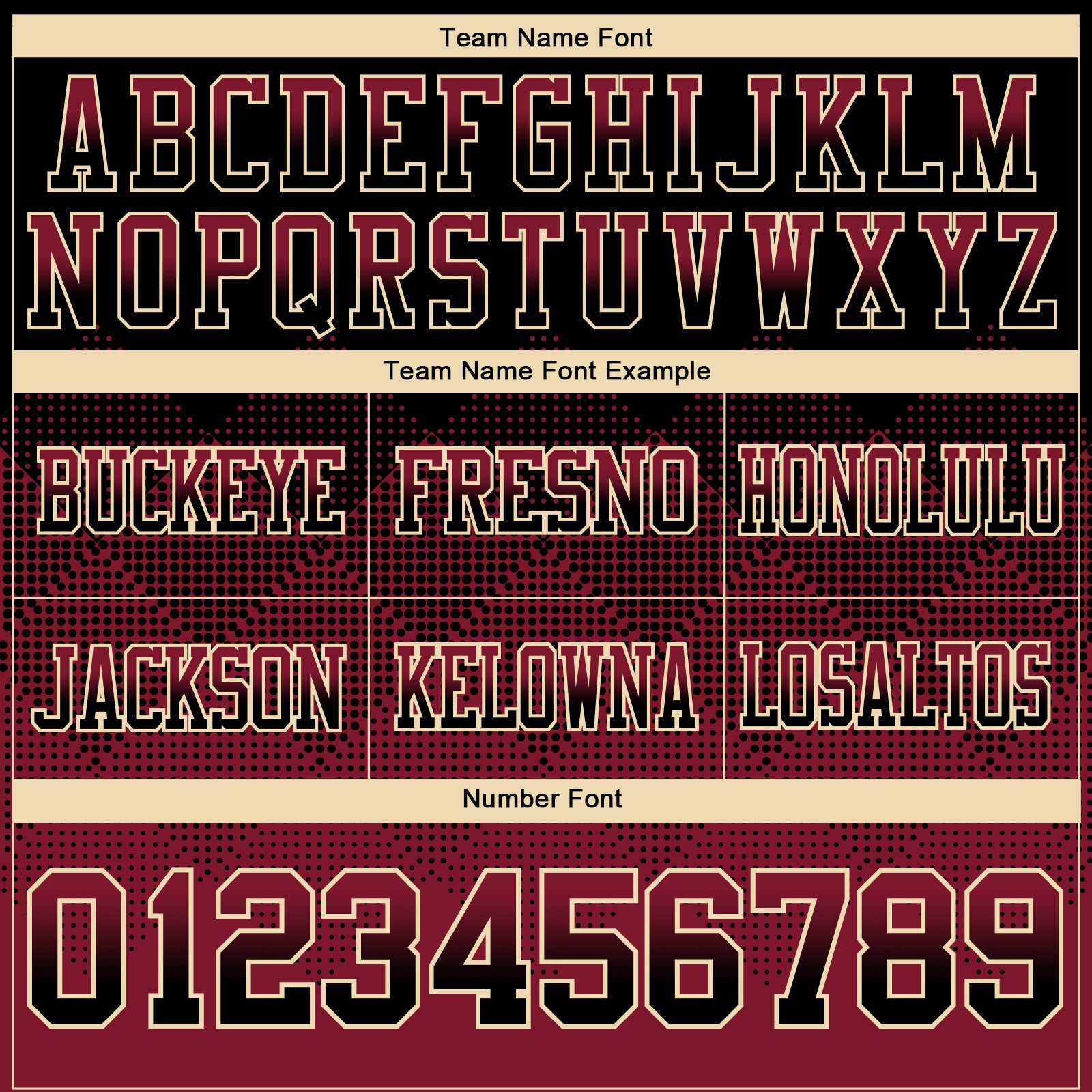 Custom Black Crimson-Cream Authentic Gradient Square Shape Flag Football Jersey