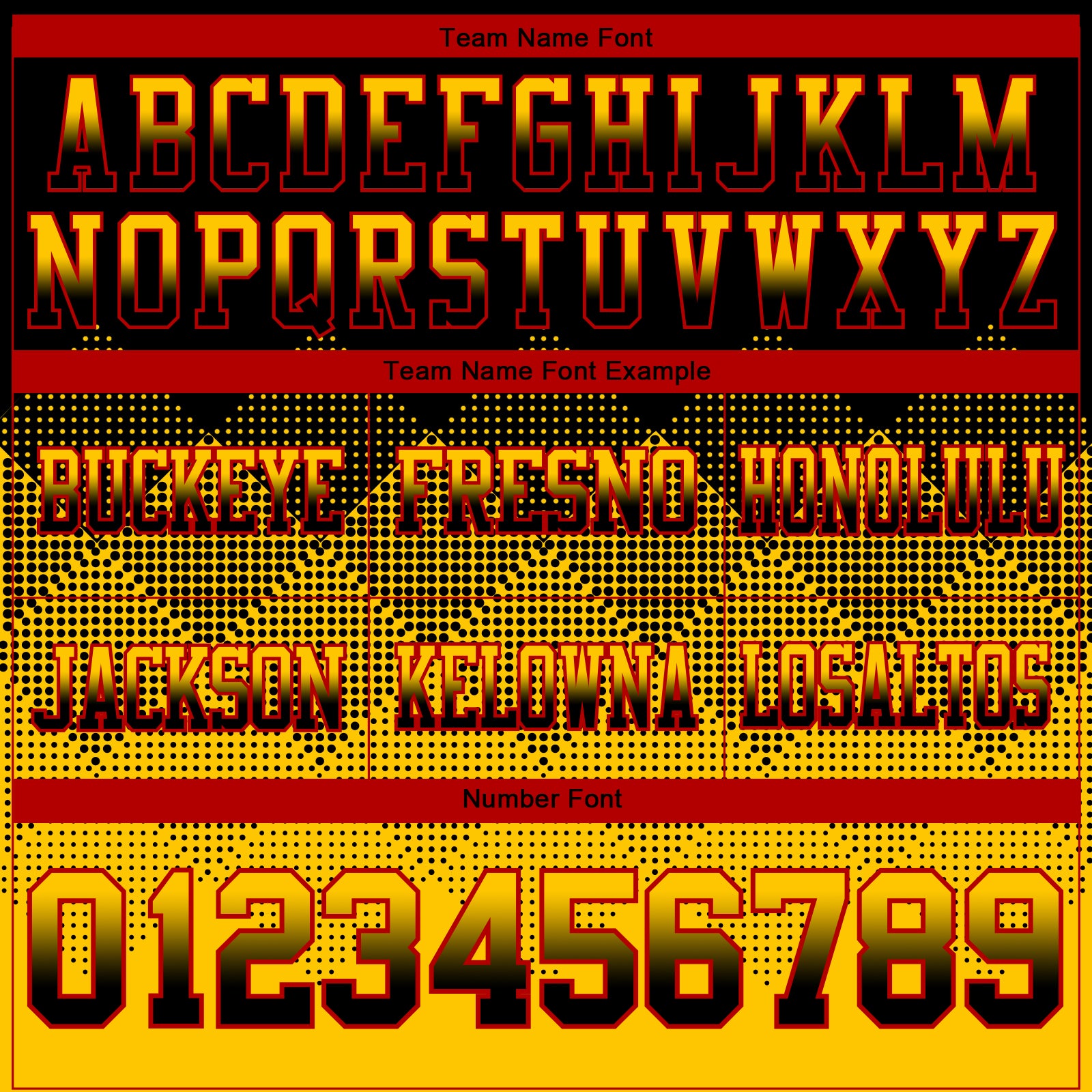 Custom Black Yellow-Red Authentic Gradient Square Shape Flag Football Jersey