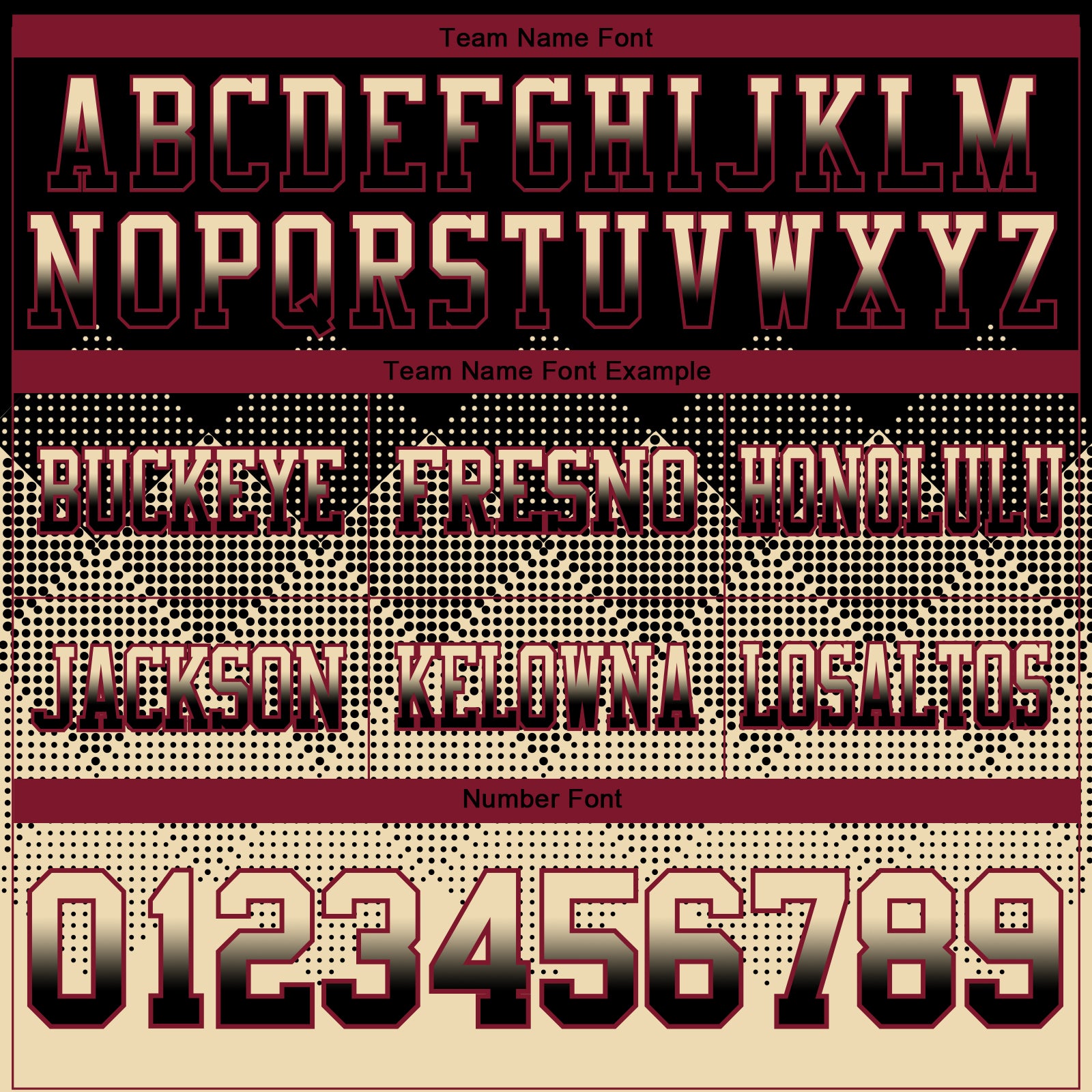 Custom Black Cream-Crimson Authentic Gradient Square Shape Flag Football Jersey