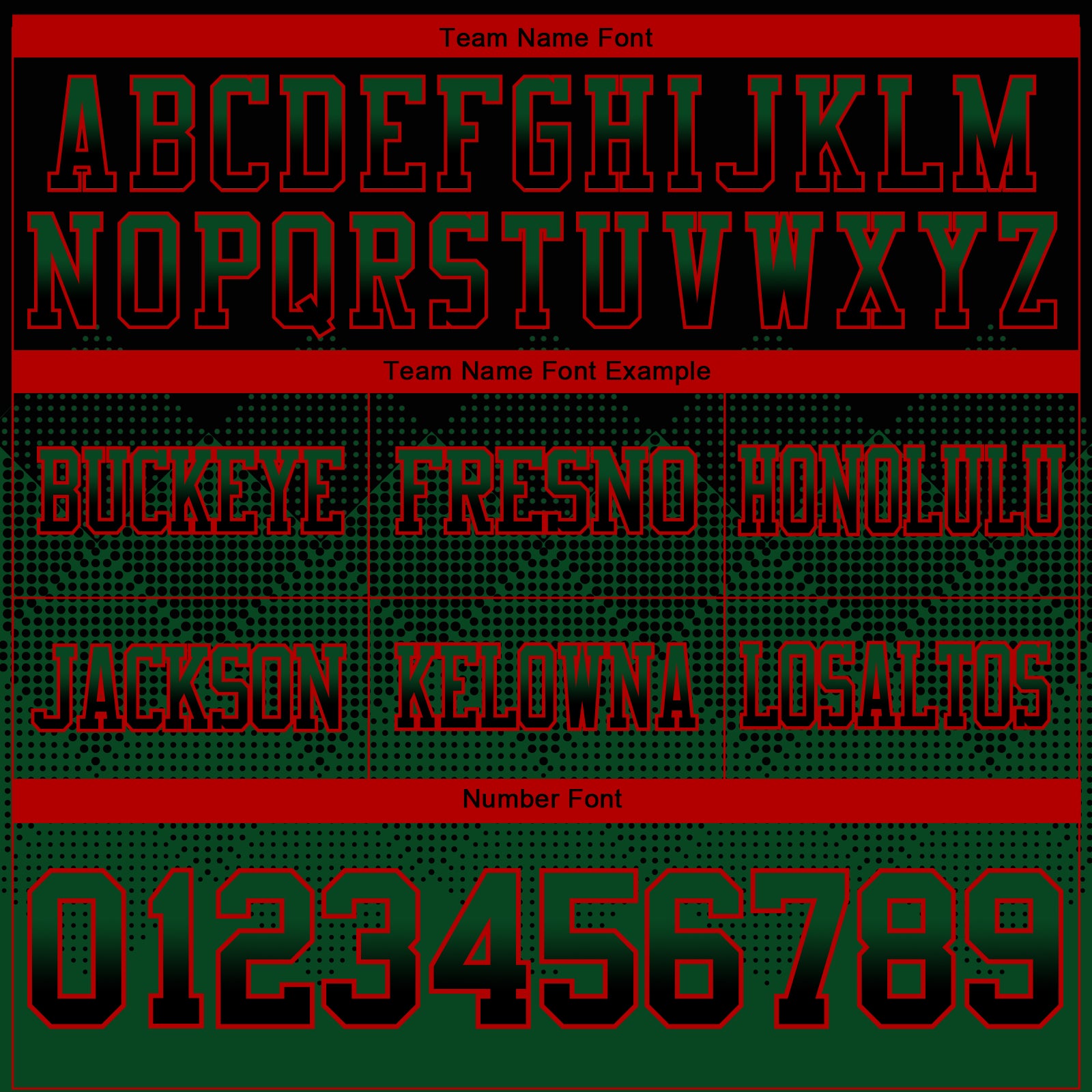 Custom Black Green-Red Authentic Gradient Square Shape Flag Football Jersey