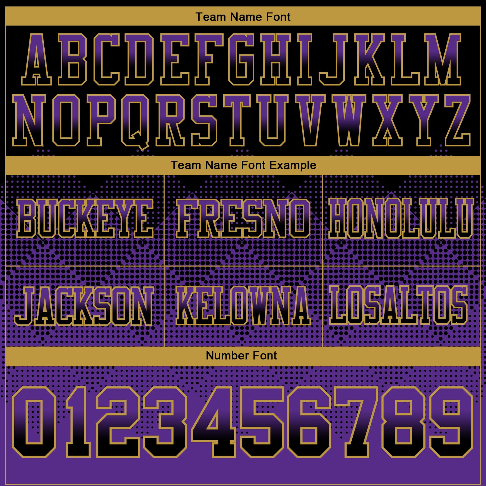 Custom Black Purple-Old Gold Authentic Gradient Square Shape Flag Football Jersey