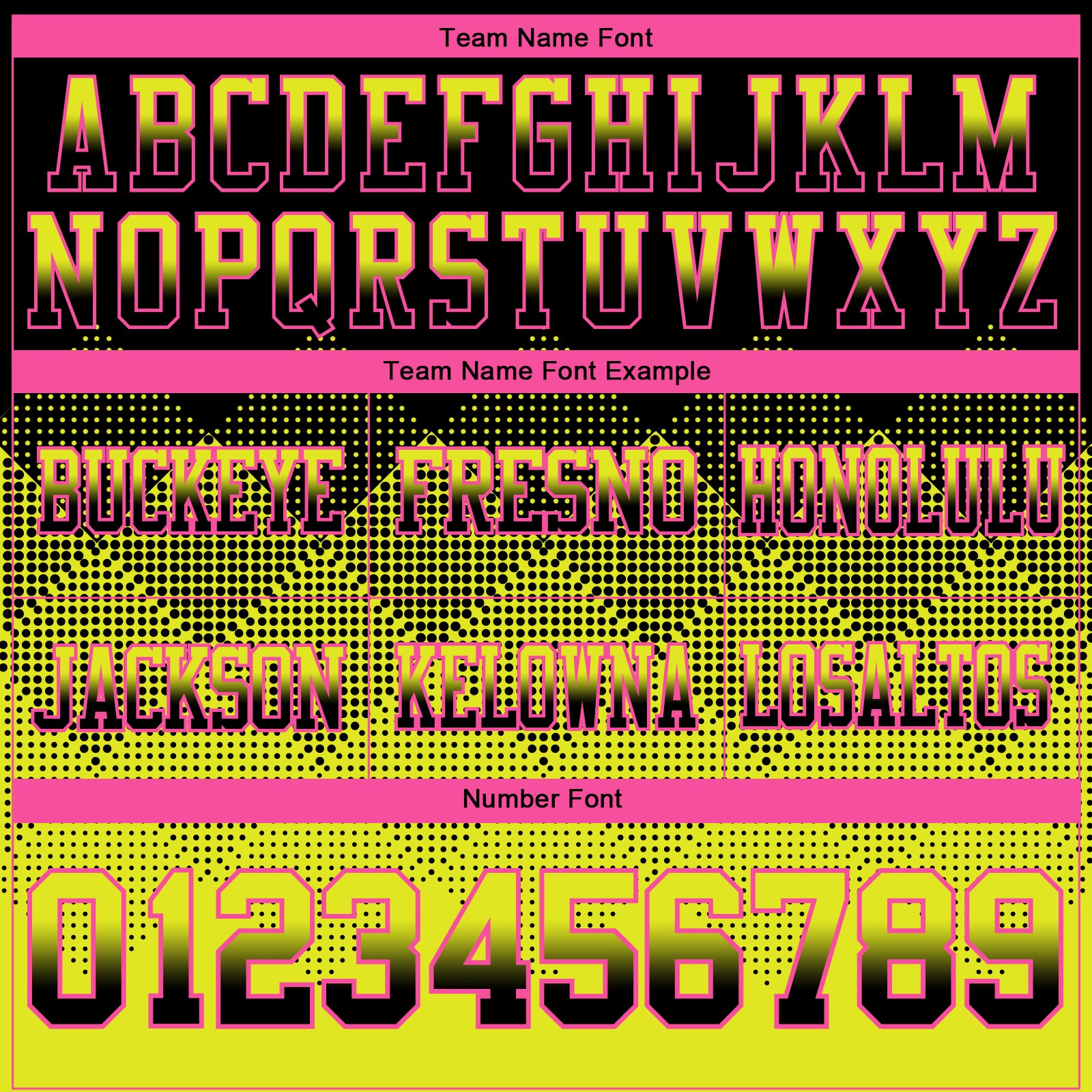 Custom Black Neon Yellow-Pink Authentic Gradient Square Shape Flag Football Jersey