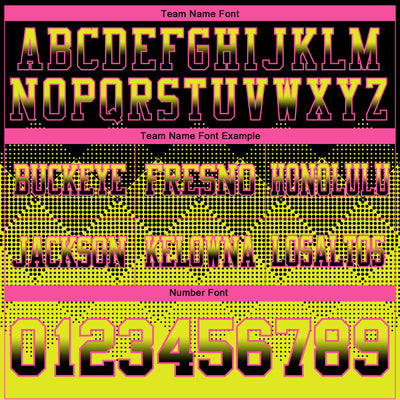 Custom Black Neon Yellow-Pink Authentic Gradient Square Shape Flag Football Jersey