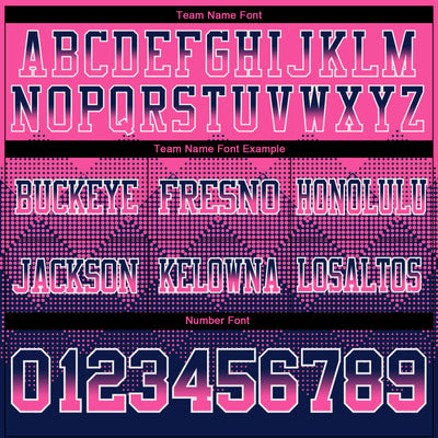 Custom Pink Navy-White Authentic Gradient Square Shape Flag Football Jersey