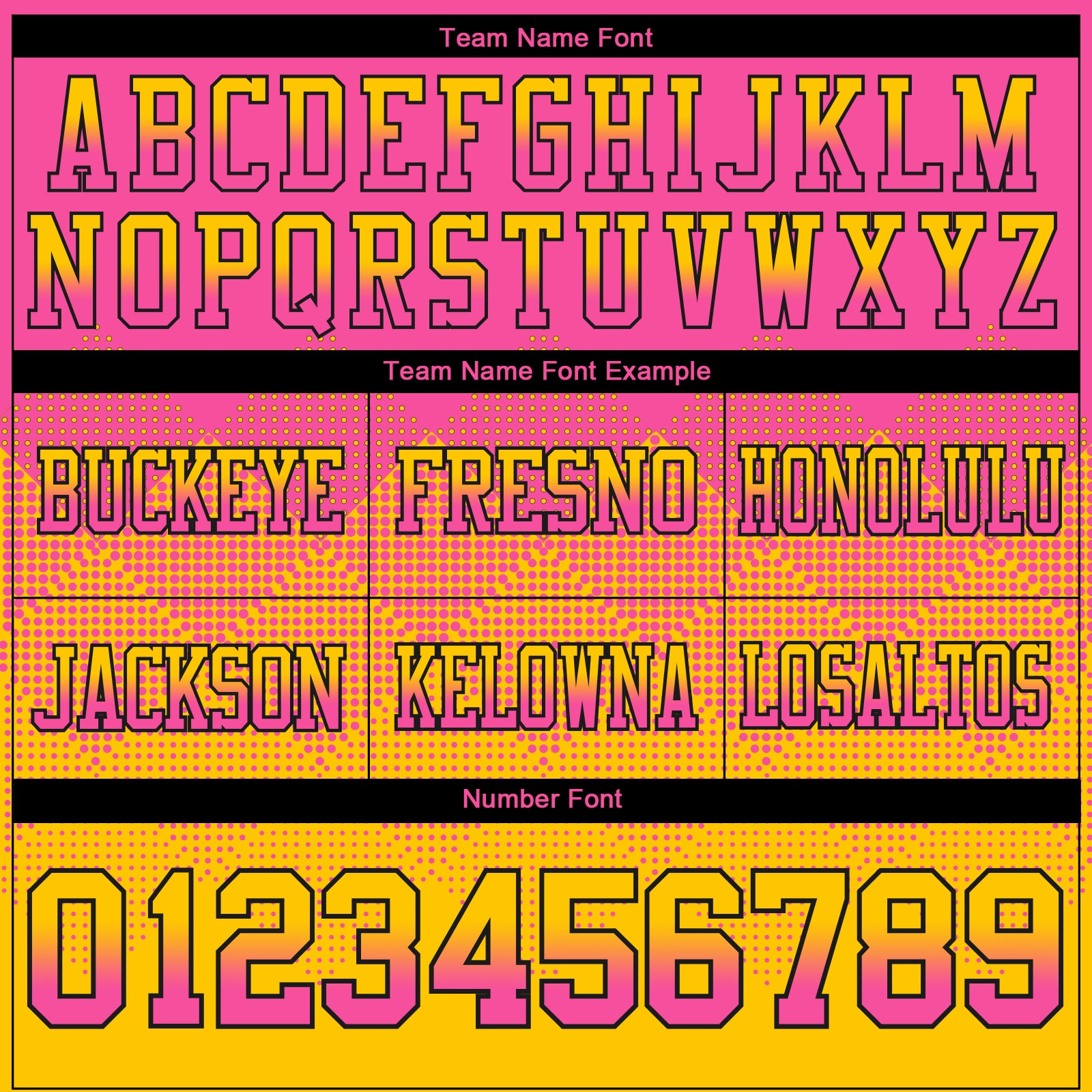Custom Pink Yellow-Black Authentic Gradient Square Shape Flag Football Jersey