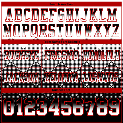 Custom White Black-Red Authentic Gradient Square Shape Flag Football Jersey