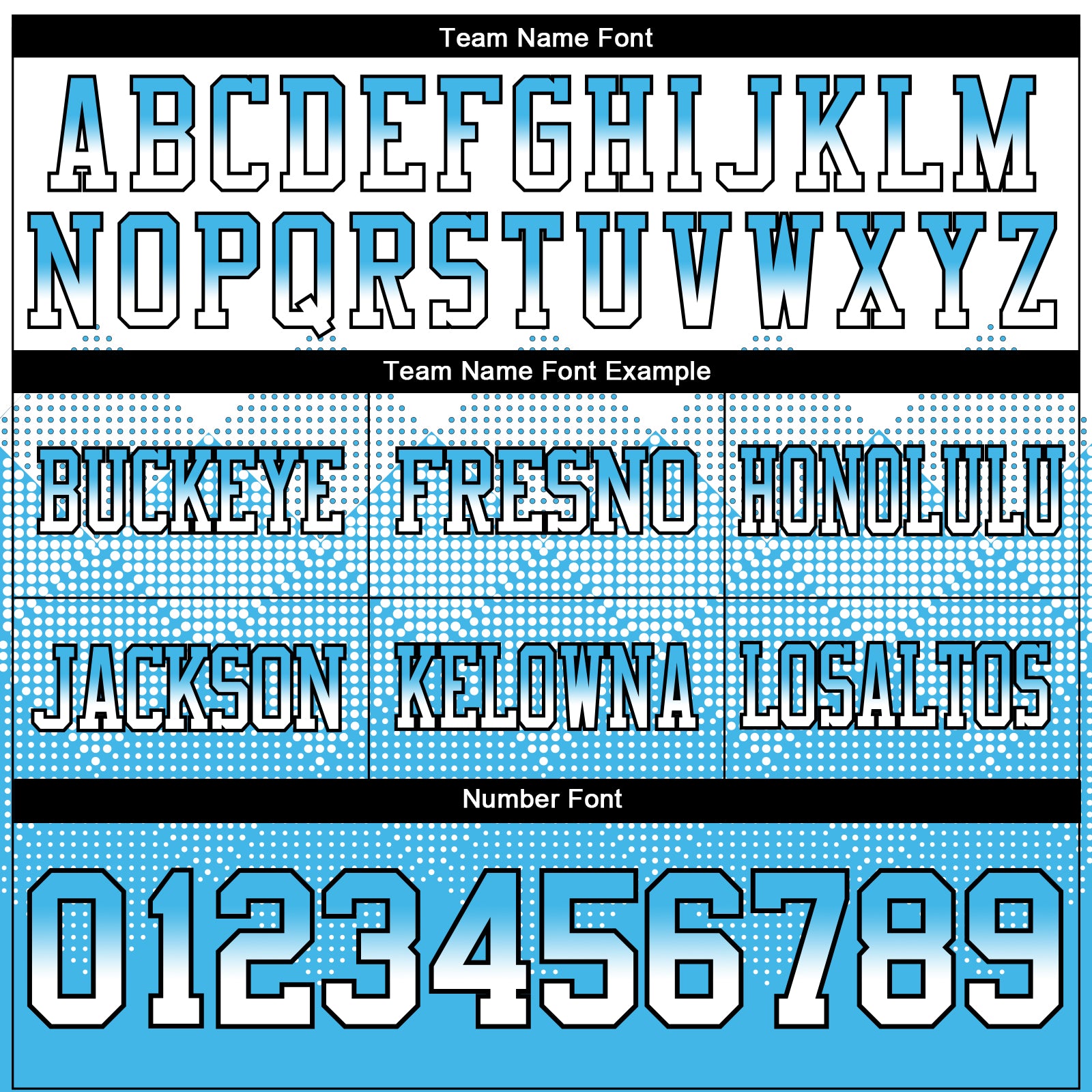 Custom White Sky Blue-Black Authentic Gradient Square Shape Flag Football Jersey