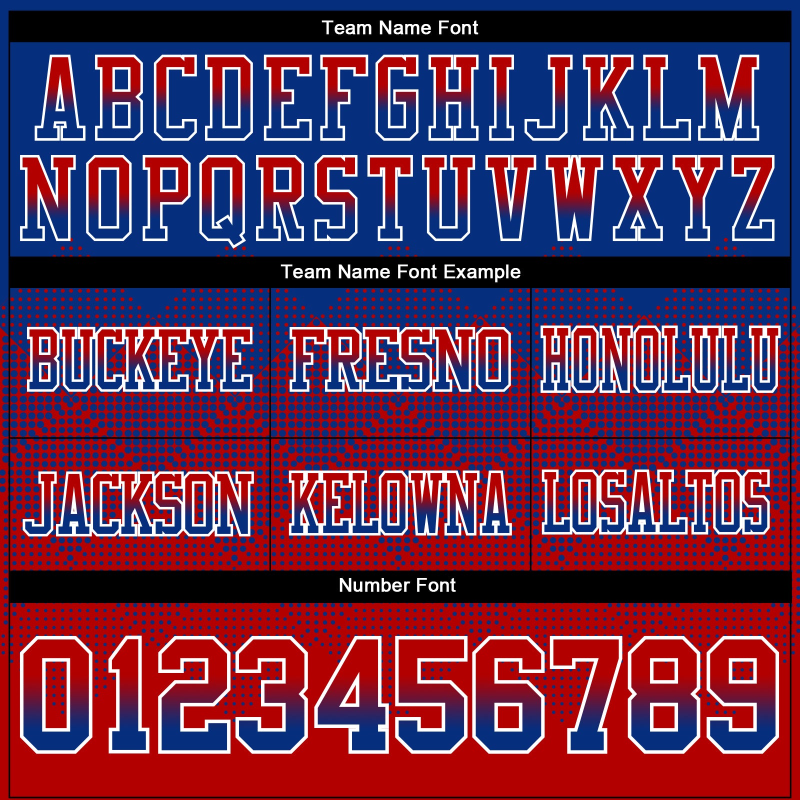 Custom Royal Red-White Authentic Gradient Square Shape Flag Football Jersey