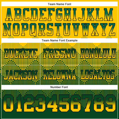 Custom Yellow Green-Black Authentic Gradient Square Shape Flag Football Jersey