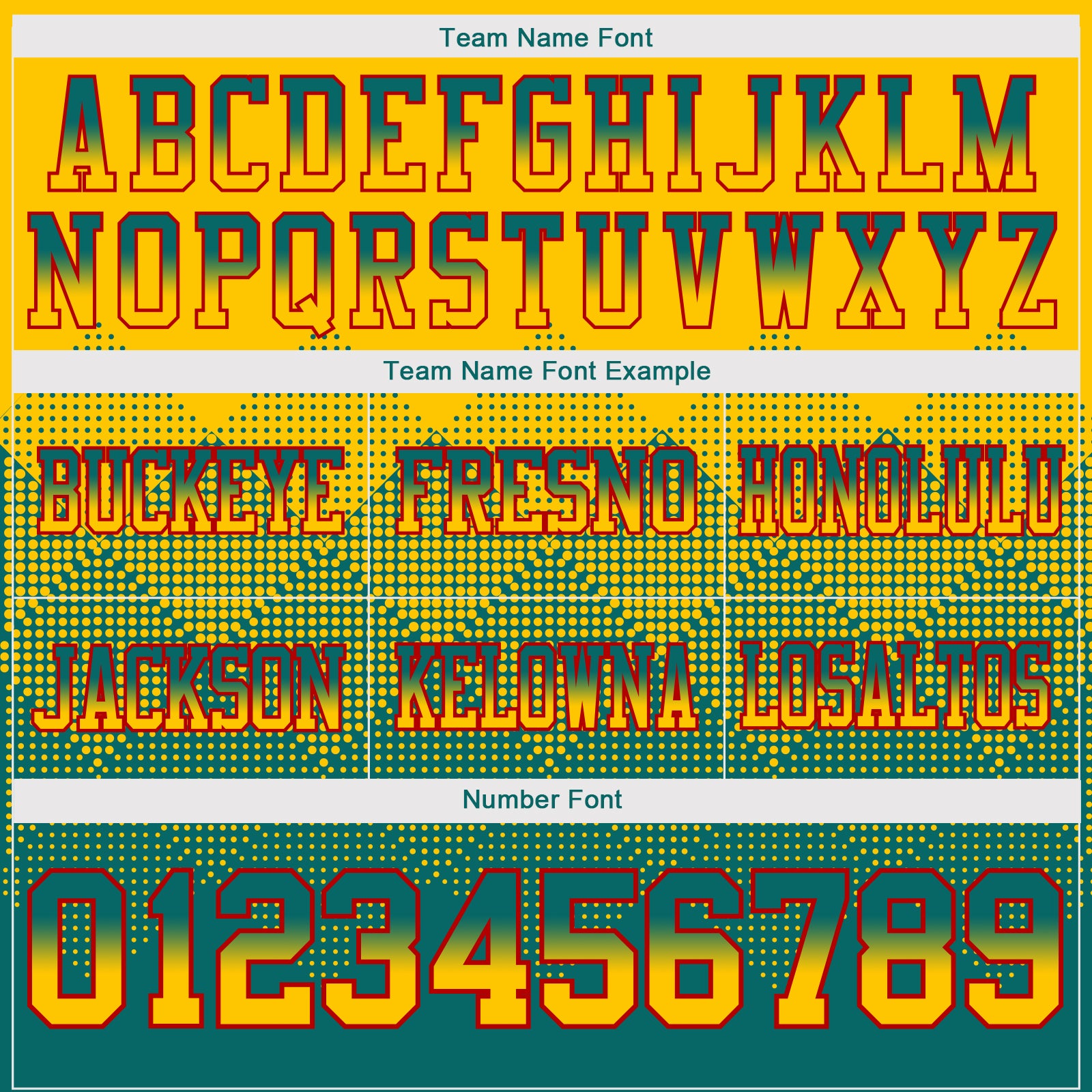 Custom Yellow Teal-Red Authentic Gradient Square Shape Flag Football Jersey