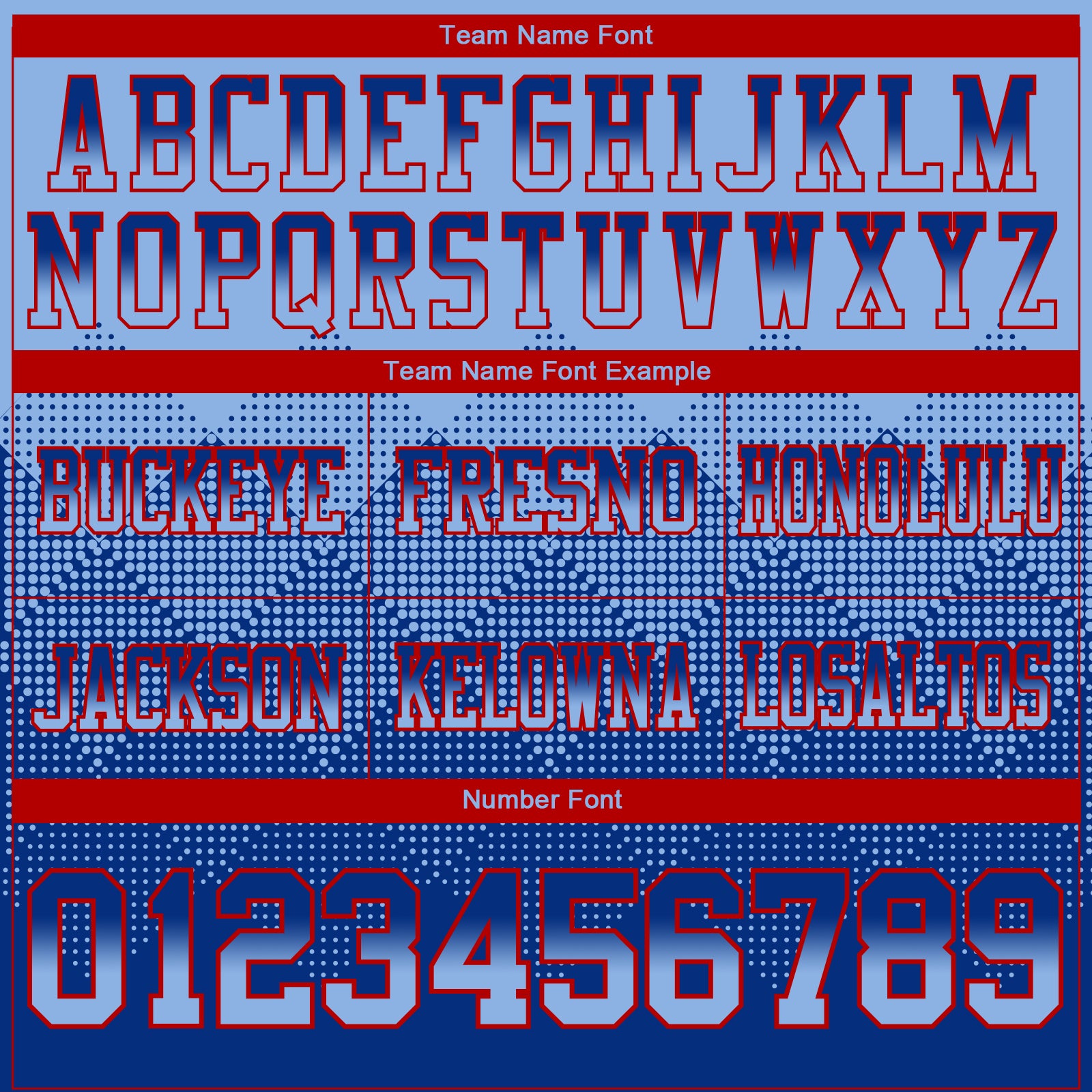 Custom Light Blue Royal-Red Authentic Gradient Square Shape Flag Football Jersey