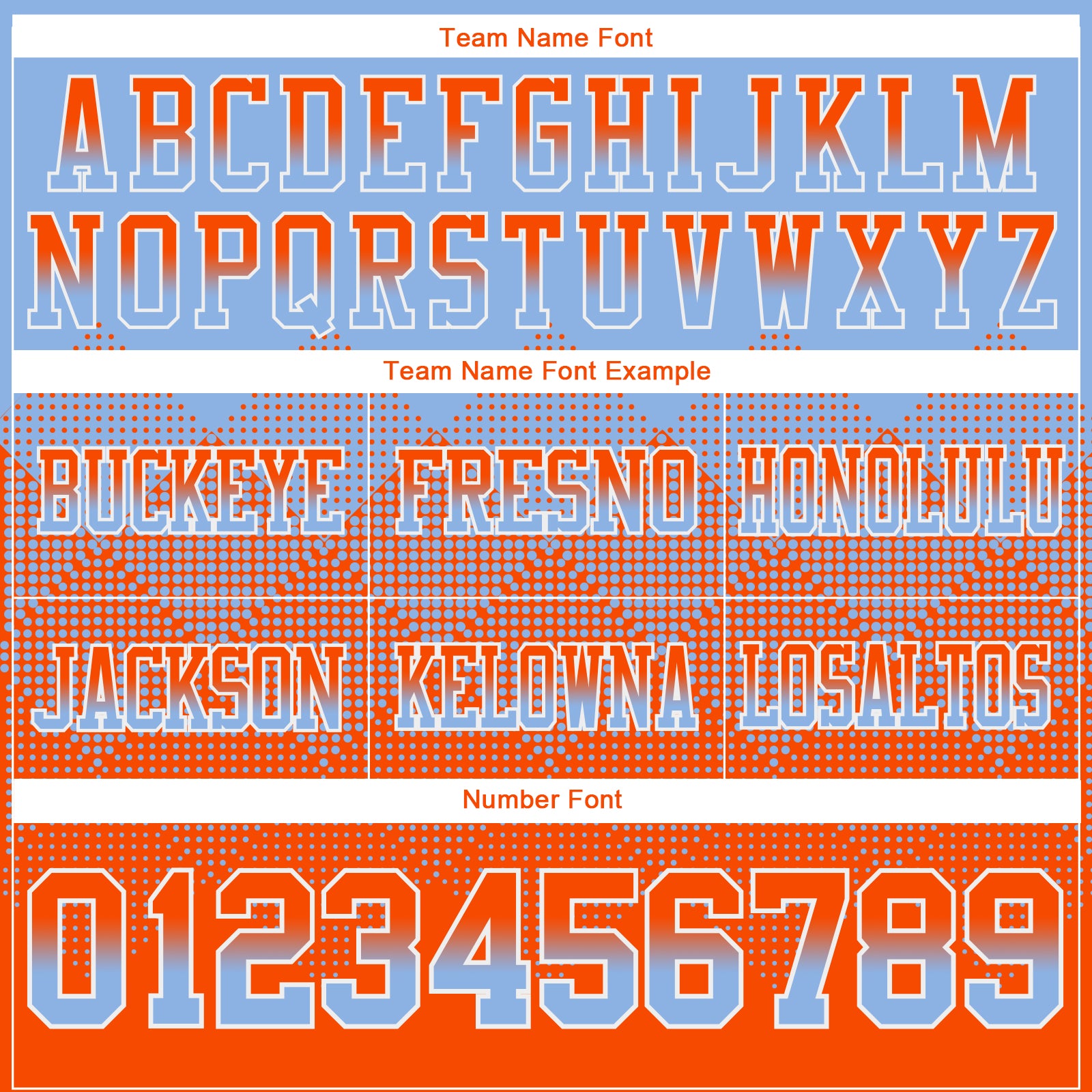 Custom Light Blue Orange-White Authentic Gradient Square Shape Flag Football Jersey