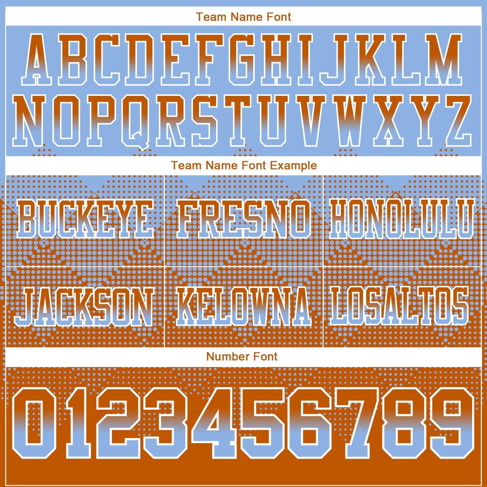 Custom Light Blue Texas Orange-White Authentic Gradient Square Shape Flag Football Jersey