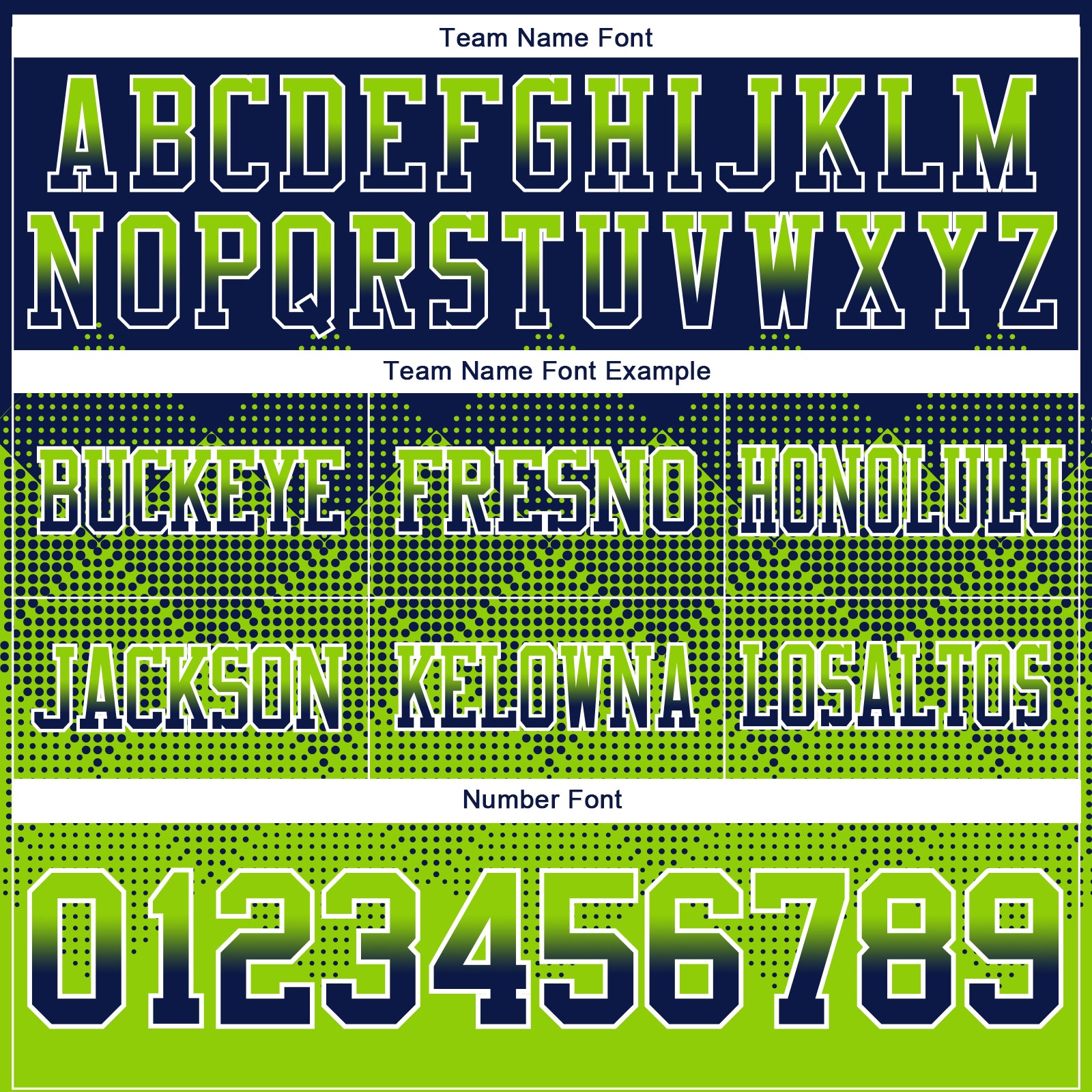 Custom Navy Neon Green-White Authentic Gradient Square Shape Flag Football Jersey