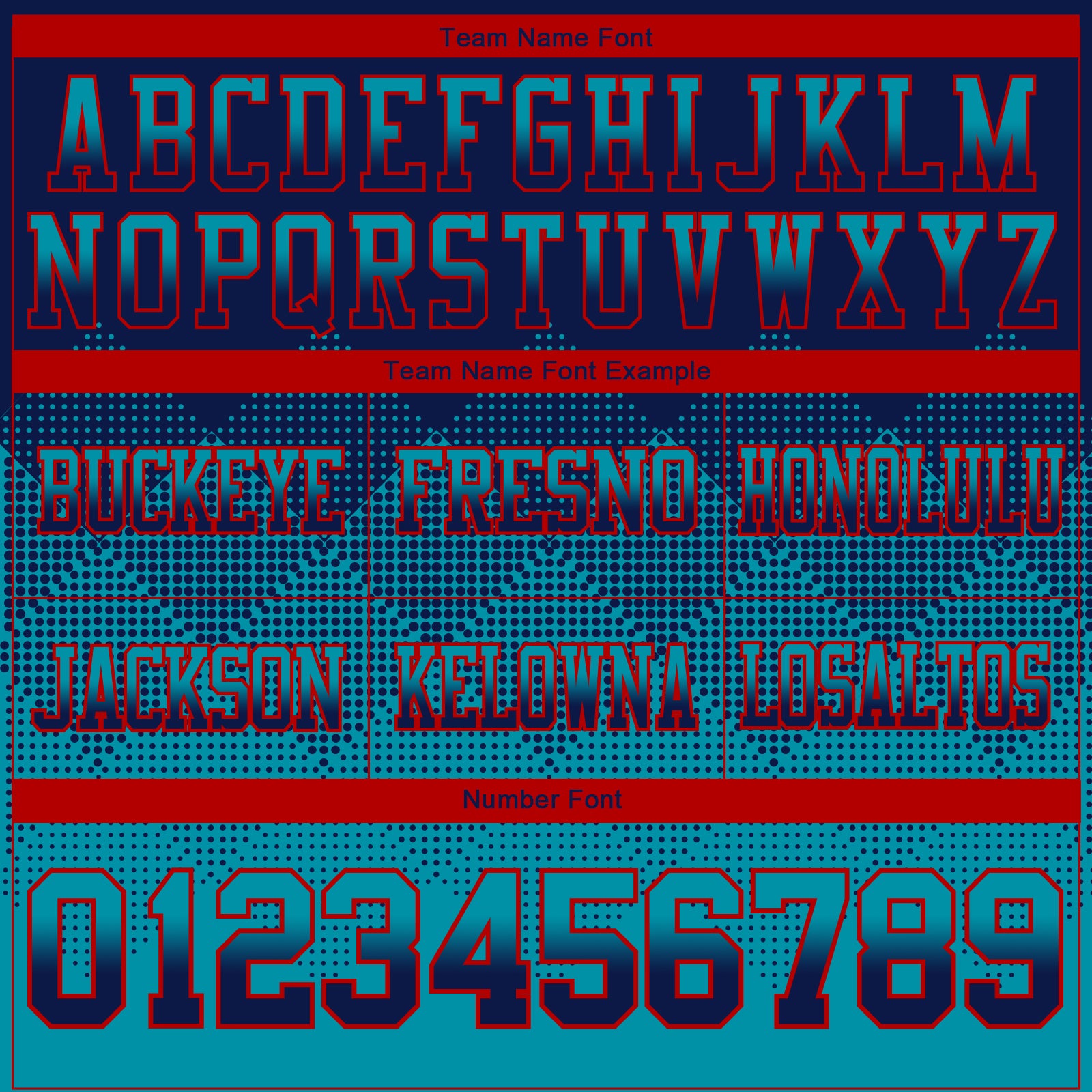 Custom Navy Teal-Red Authentic Gradient Square Shape Flag Football Jersey