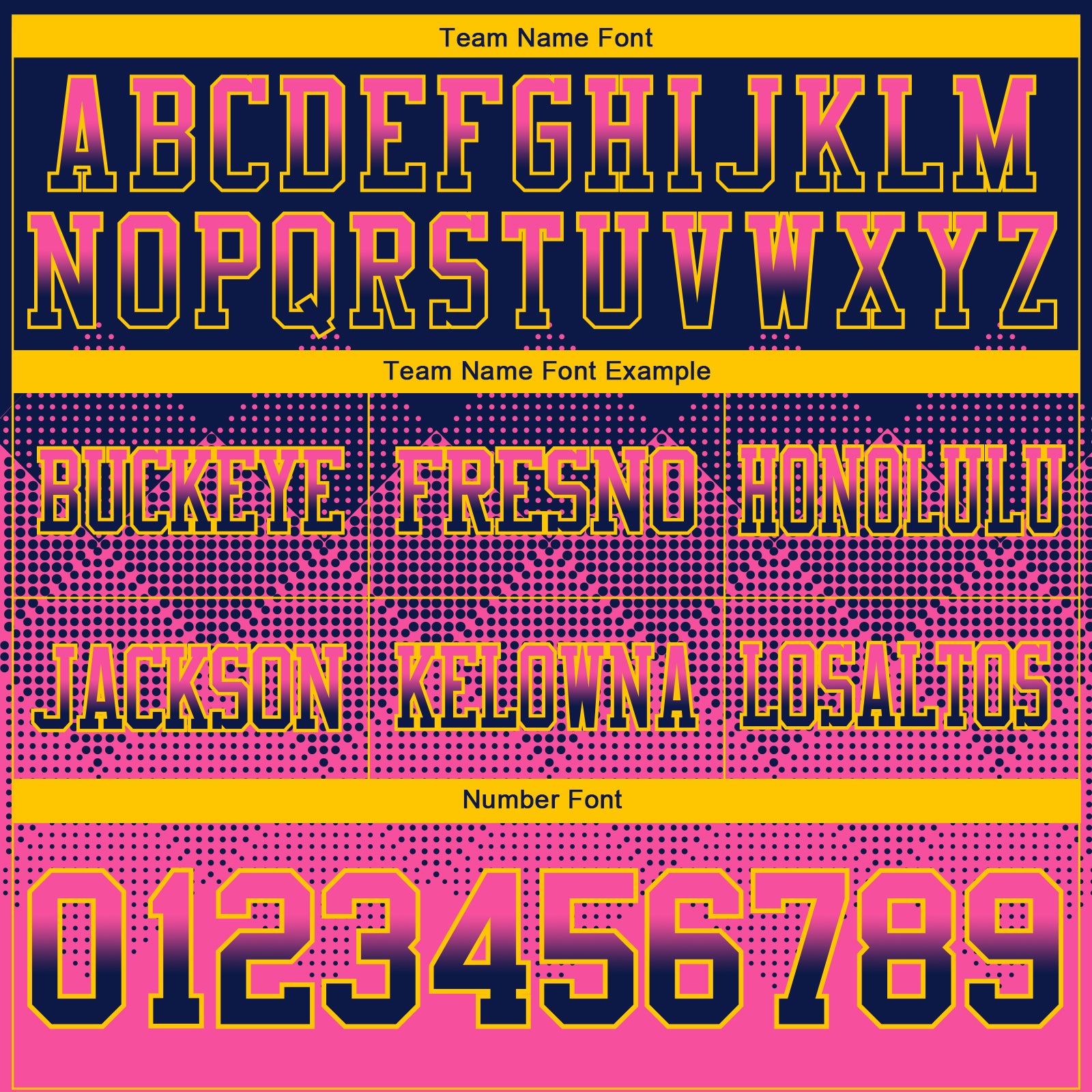 Custom Navy Pink-Yellow Authentic Gradient Square Shape Flag Football Jersey