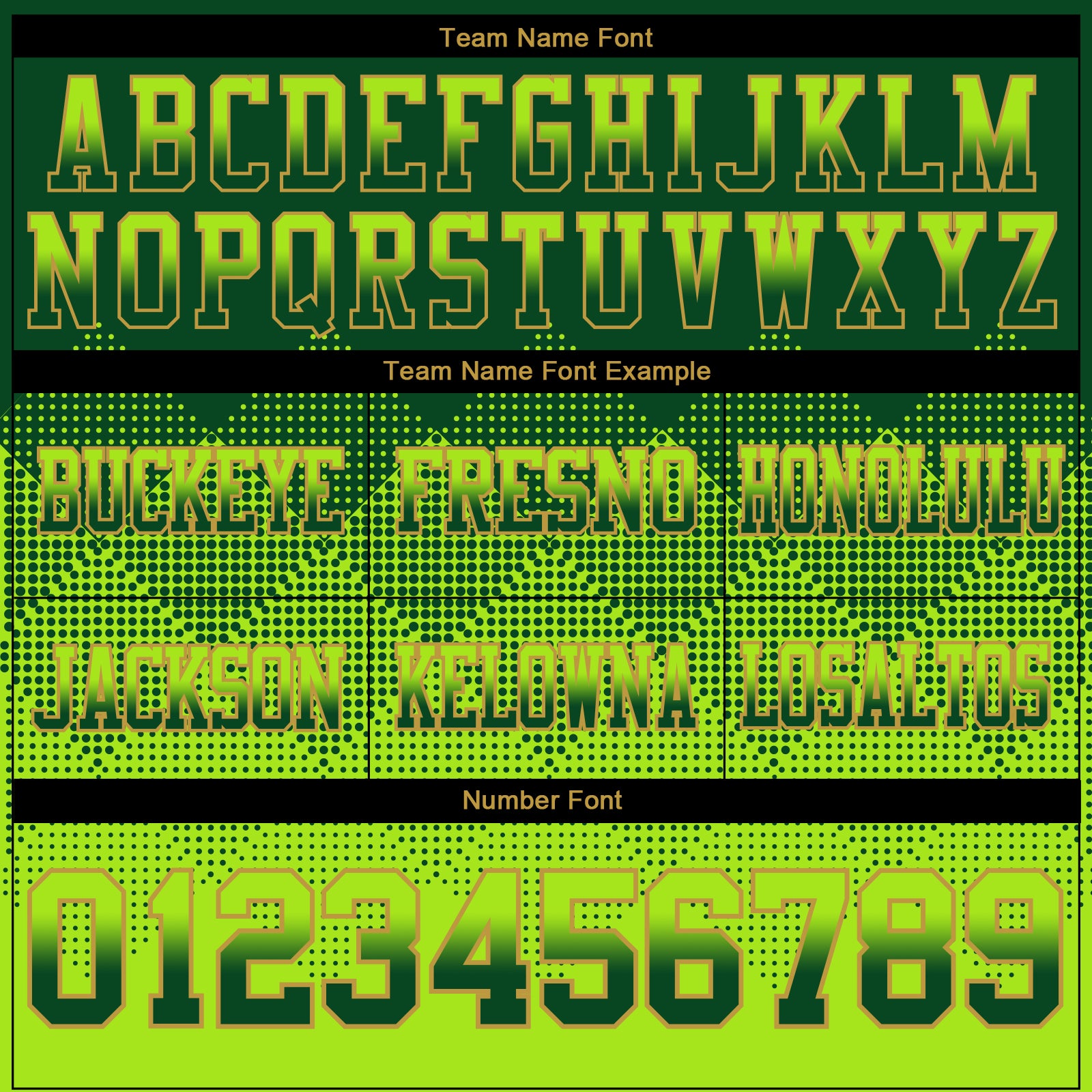 Custom Green Neon Green-Old Gold Authentic Gradient Square Shape Flag Football Jersey