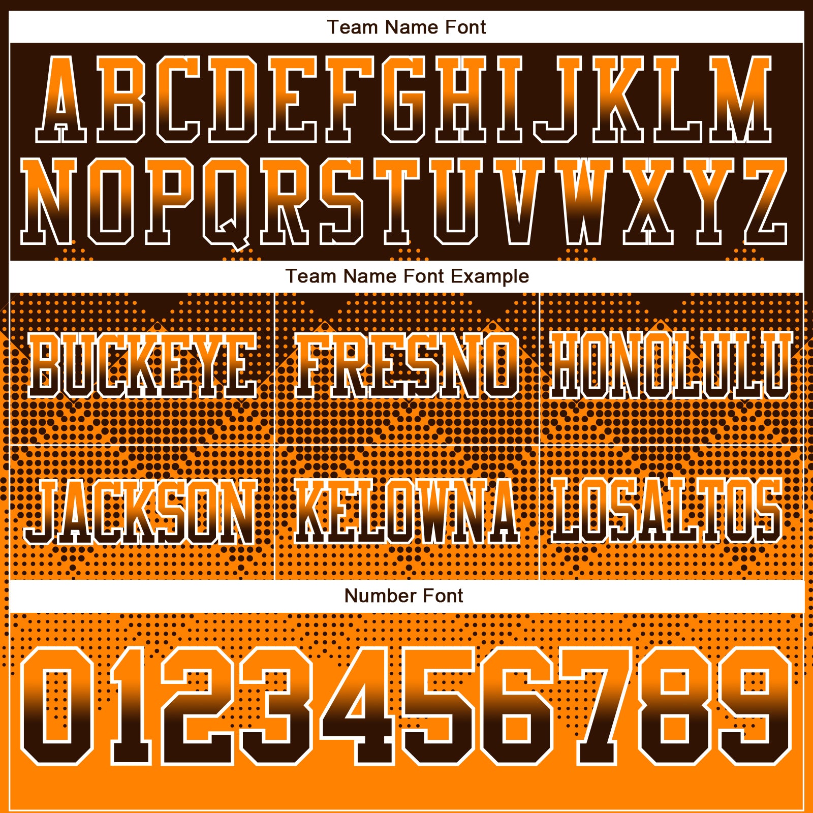 Custom Brown Orange-White Authentic Gradient Square Shape Flag Football Jersey