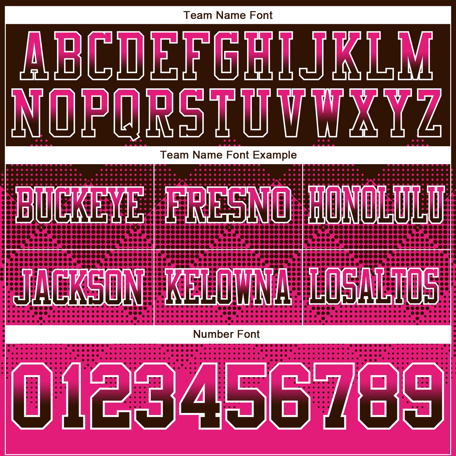 Custom Brown Hot Pink-White Authentic Gradient Square Shape Flag Football Jersey