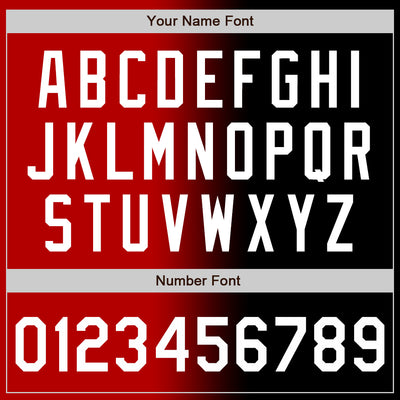 Custom Black White-Red Authentic Gradient Fashion Baseball Jersey