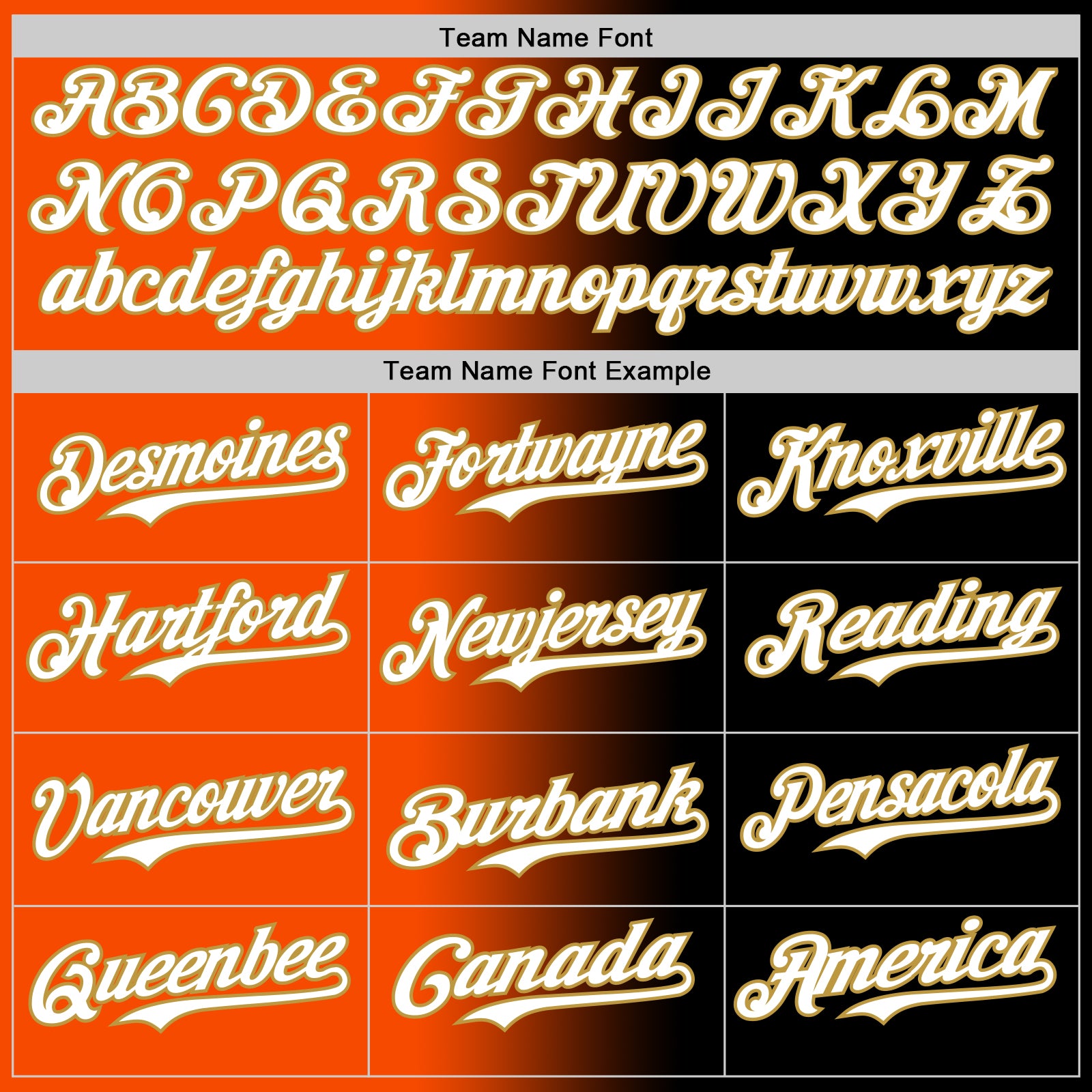 Custom Black White Orange-Old Gold Authentic Gradient Fashion Baseball Jersey