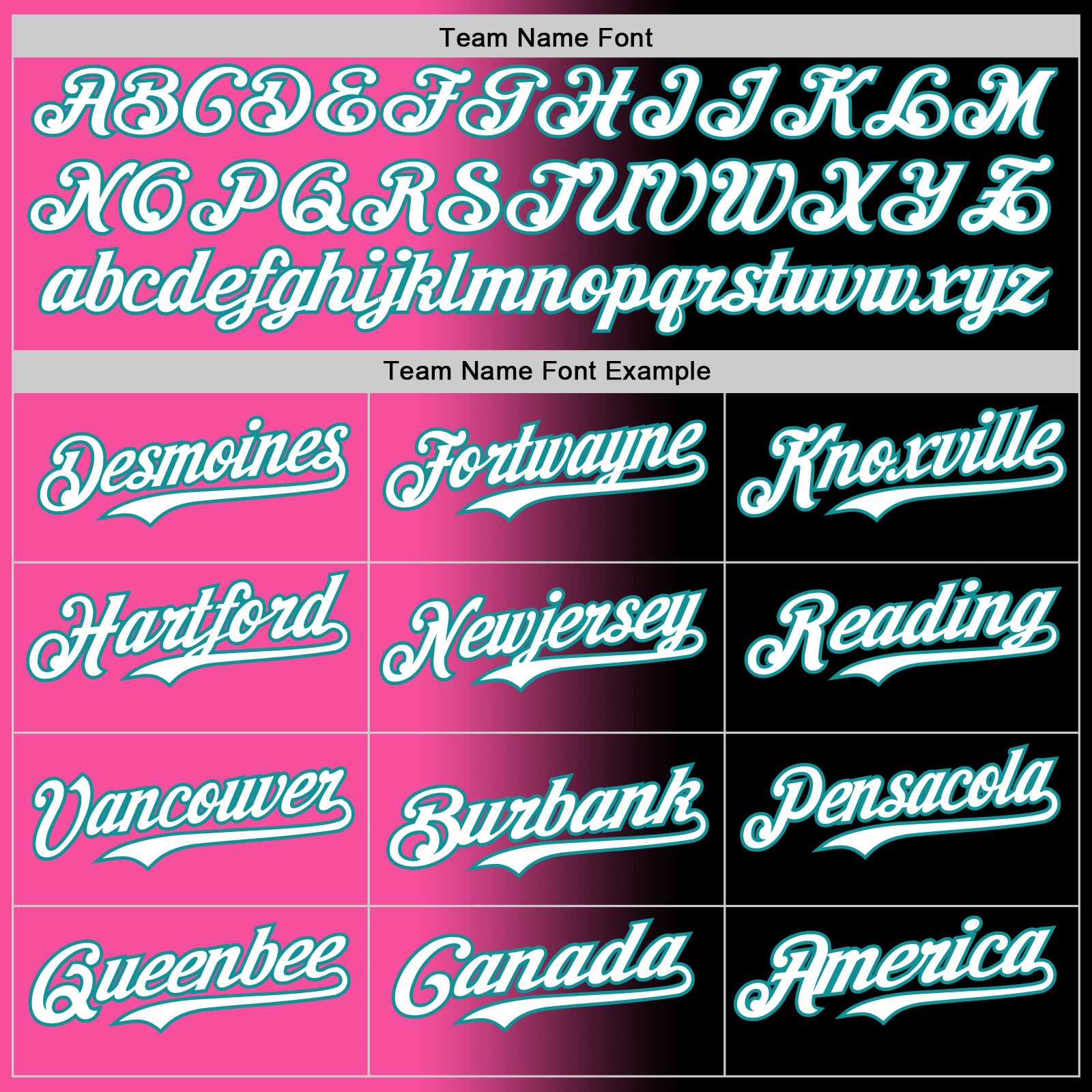 Custom Black White Pink-Teal Authentic Gradient Fashion Baseball Jersey