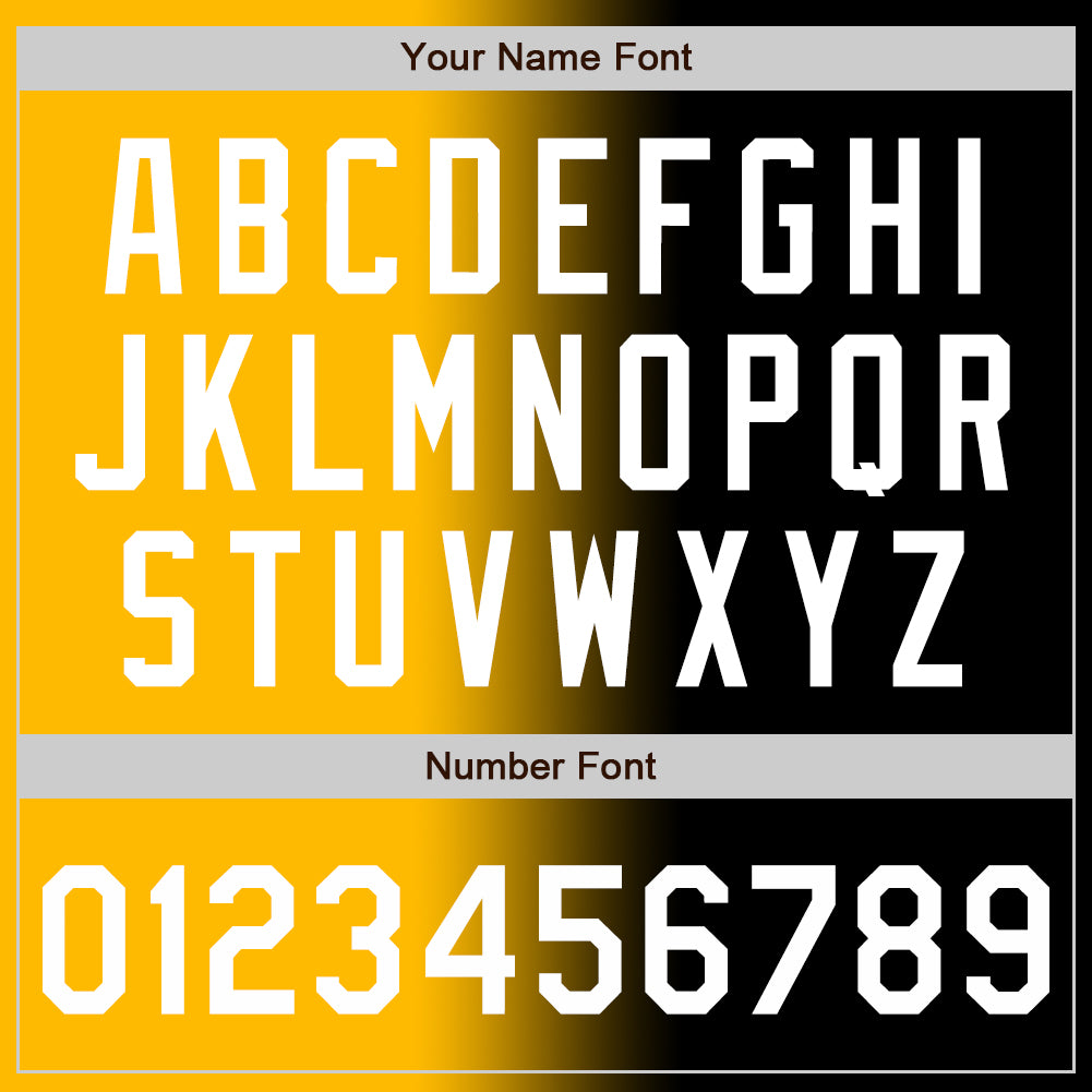 Custom Black White-Gold Authentic Gradient Fashion Baseball Jersey