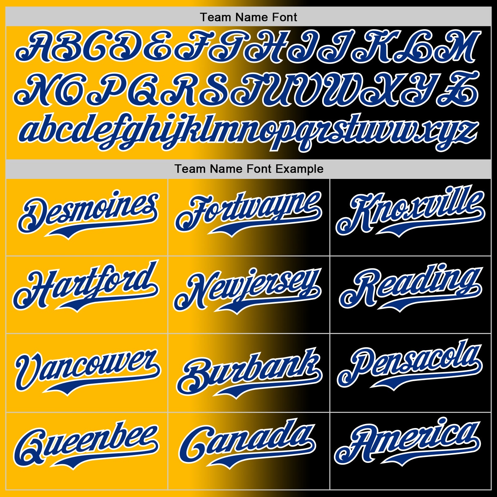 Custom Black Royal Gold-White Authentic Gradient Fashion Baseball Jersey