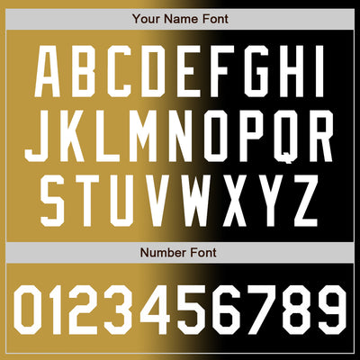 Custom Black White-Old Gold Authentic Gradient Fashion Baseball Jersey