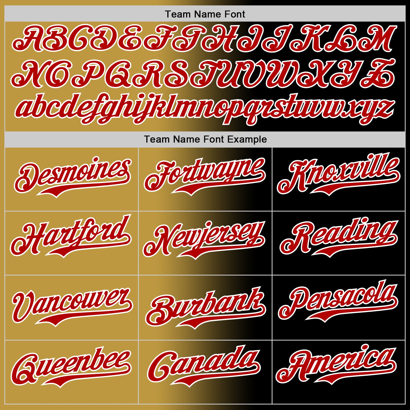 Custom Black Red Old Gold-White Authentic Gradient Fashion Baseball Jersey