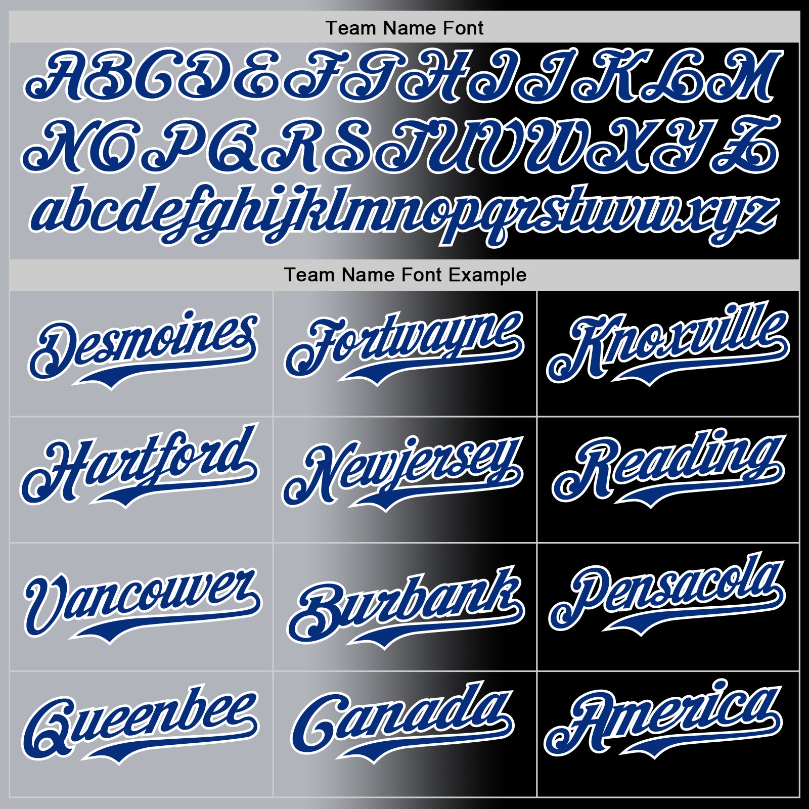 Custom Black Royal Gray-White Authentic Gradient Fashion Baseball Jersey