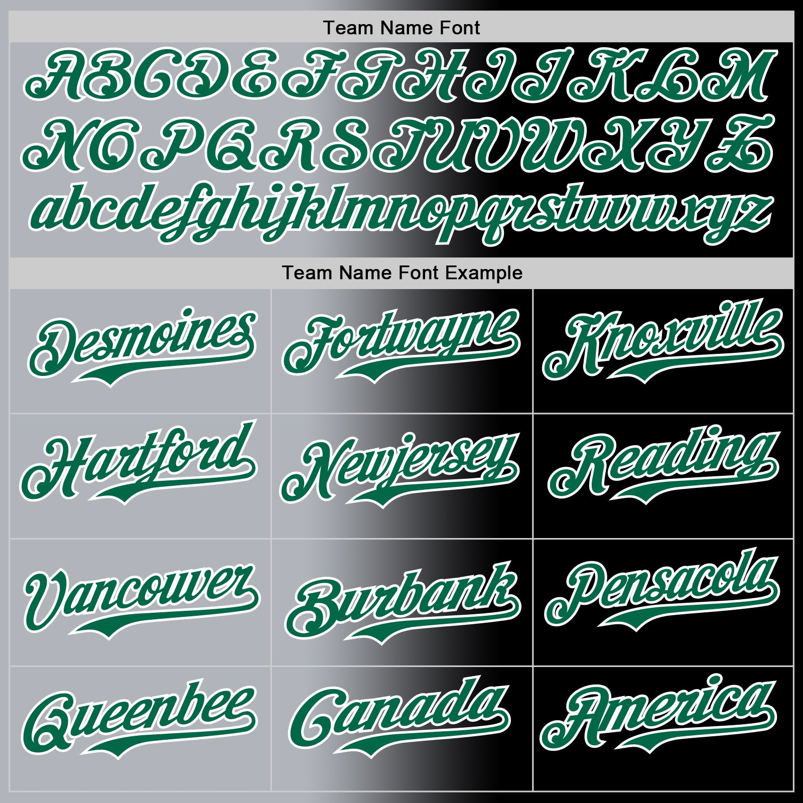 Custom Black Kelly Green Gray-White Authentic Gradient Fashion Baseball Jersey