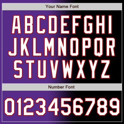 Custom Black White Purple-Red Authentic Gradient Fashion Baseball Jersey