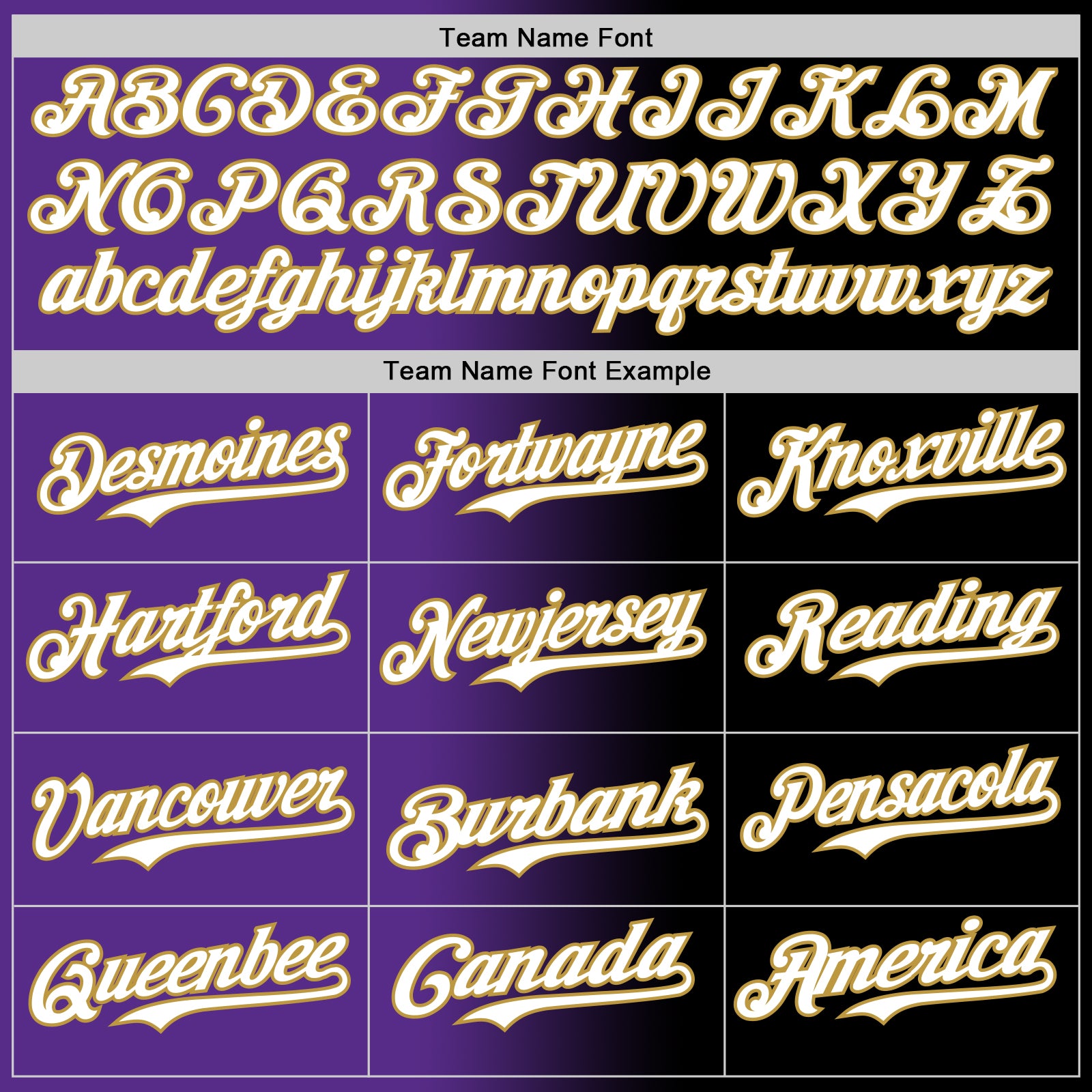 Custom Black White Purple-Old Gold Authentic Gradient Fashion Baseball Jersey