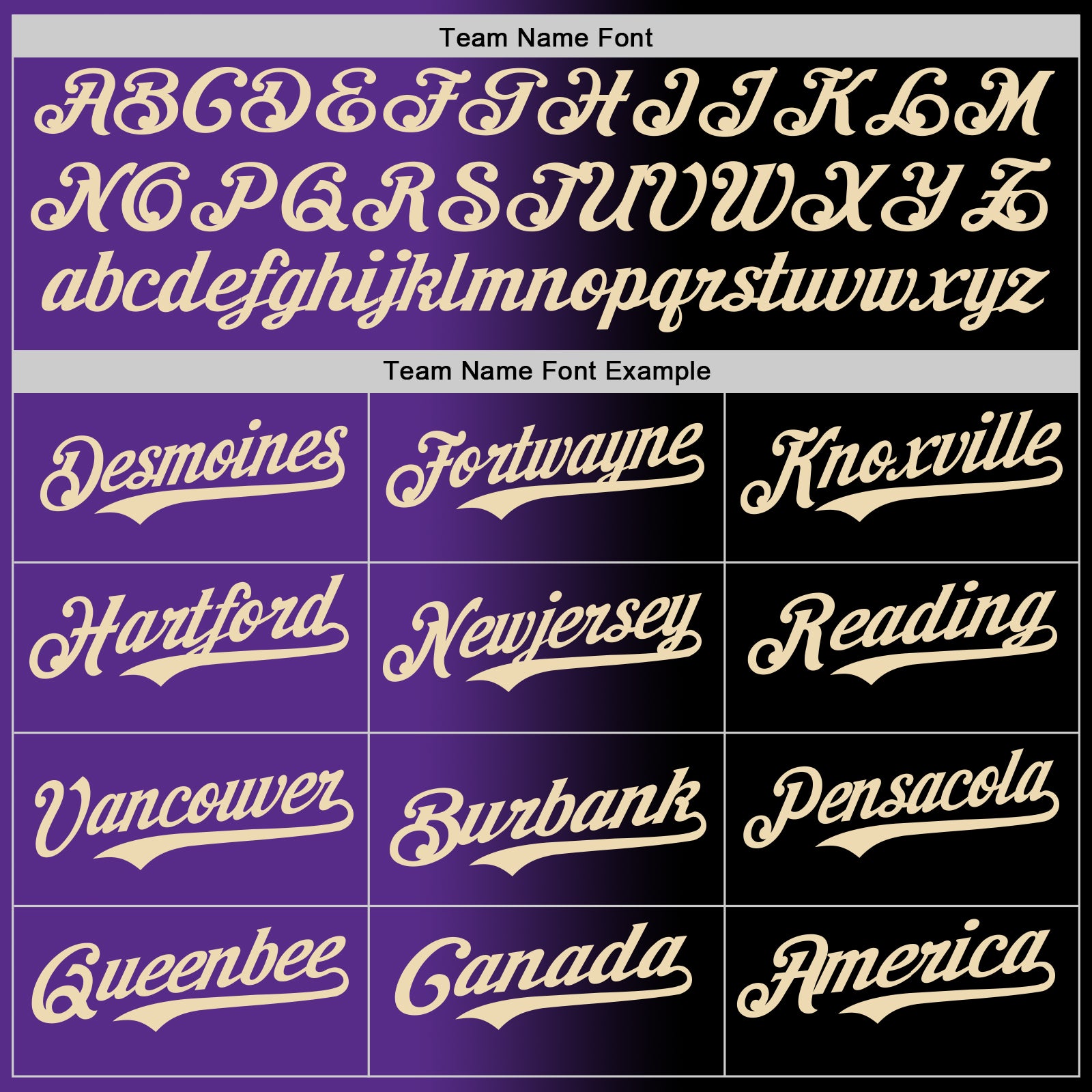 Custom Black Cream-Purple Authentic Gradient Fashion Baseball Jersey