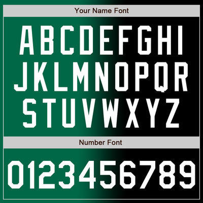 Custom Black White-Kelly Green Authentic Gradient Fashion Baseball Jersey