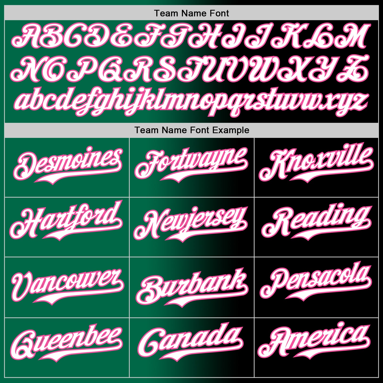Custom Black White Kelly Green-Pink Authentic Gradient Fashion Baseball Jersey