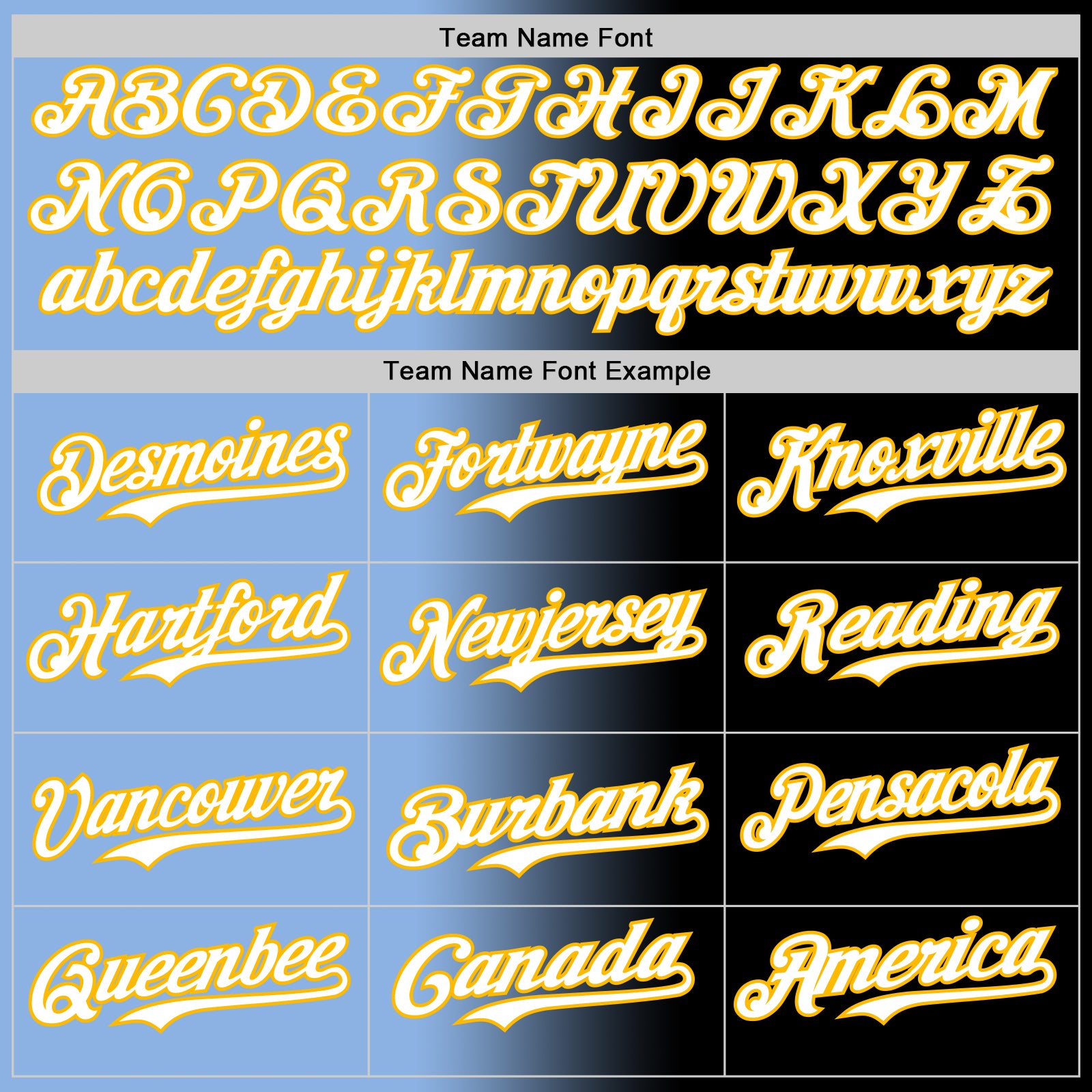 Custom Black White Light Blue-Gold Authentic Gradient Fashion Baseball Jersey