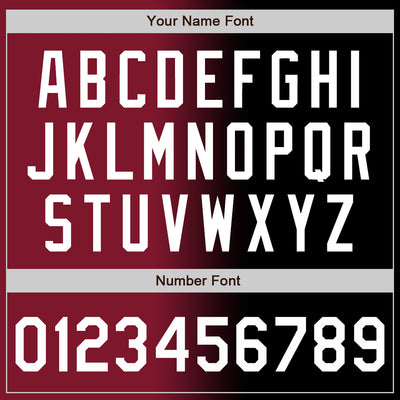 Custom Black White-Crimson Authentic Gradient Fashion Baseball Jersey