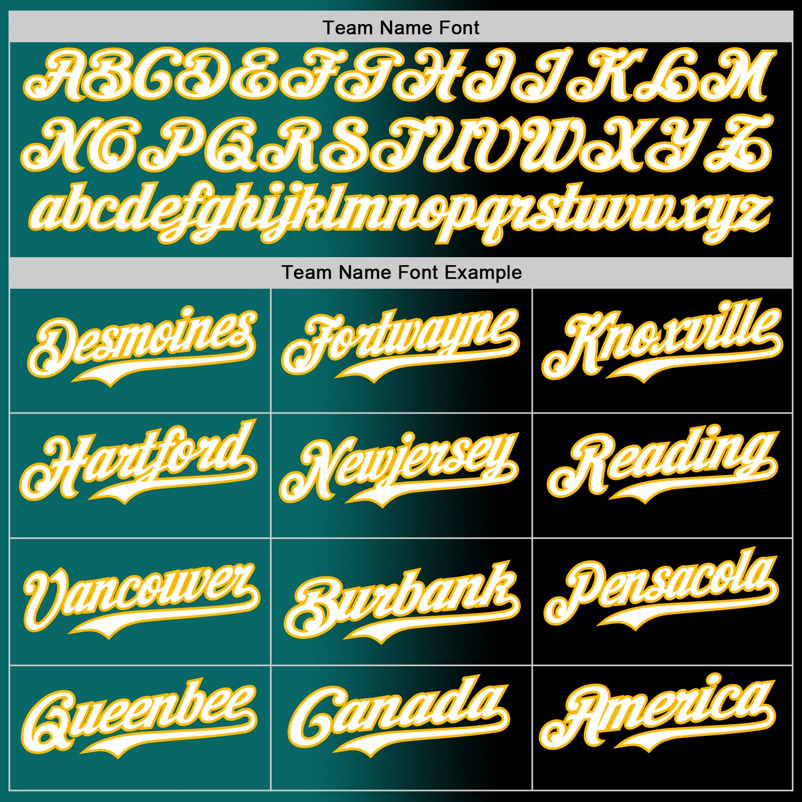 Custom Black White Teal-Gold Authentic Gradient Fashion Baseball Jersey