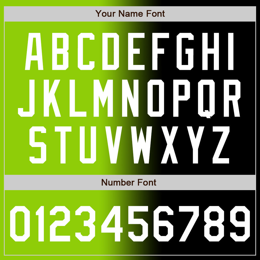 Custom Black White-Neon Green Authentic Gradient Fashion Baseball Jersey