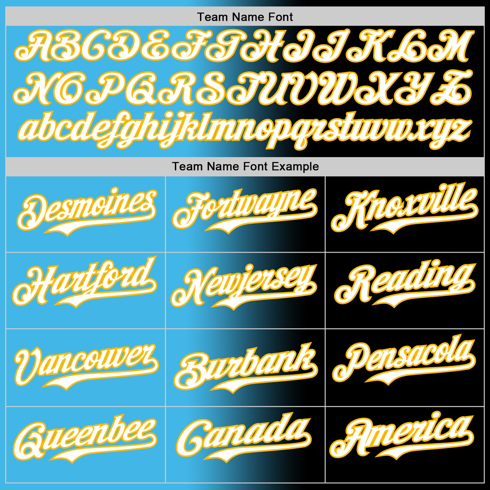 Custom Black White Sky Blue-Gold Authentic Gradient Fashion Baseball Jersey